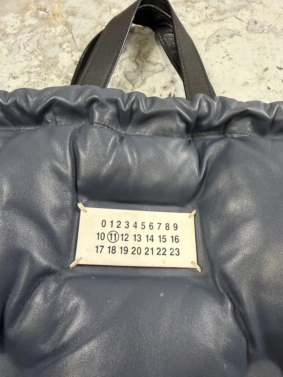 Maison Margiela Maison Margiela Navy Puffer Leather Backpack Size ONE SIZE - 5 Thumbnail