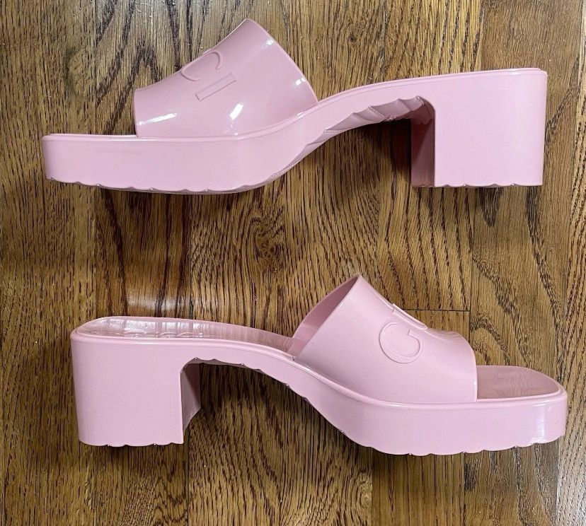 Gucci Gucci Patent Leather Sandals Heels Light Pink Women’s 39 Size US 9 / IT 39 - 6 Thumbnail