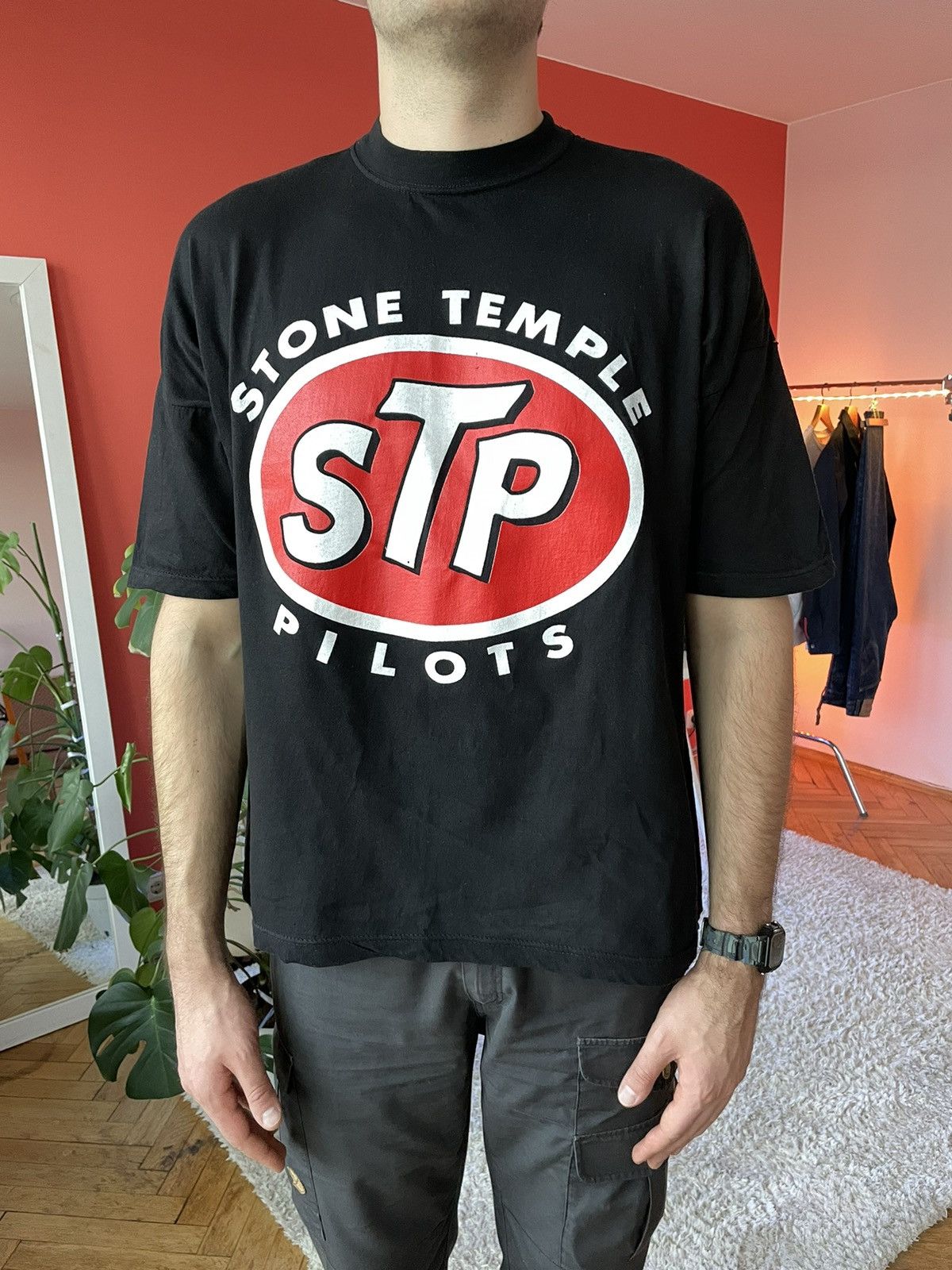 image of Band Tees x Rock T Shirt Vintage Stone Temple Pilots Tee Shirt in Black, Men's (Size XL)