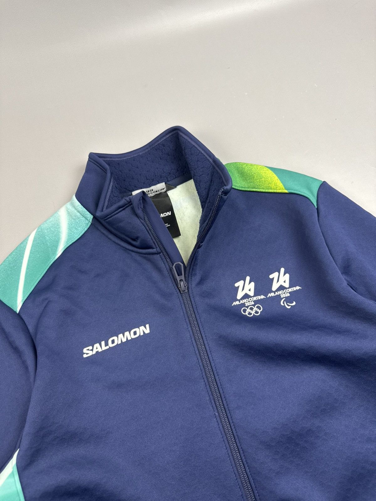 Salomon Salomon olympiada milano 2026 veste zip navy blue size L men Size US L / EU 52-54 / 3 - 5 Thumbnail
