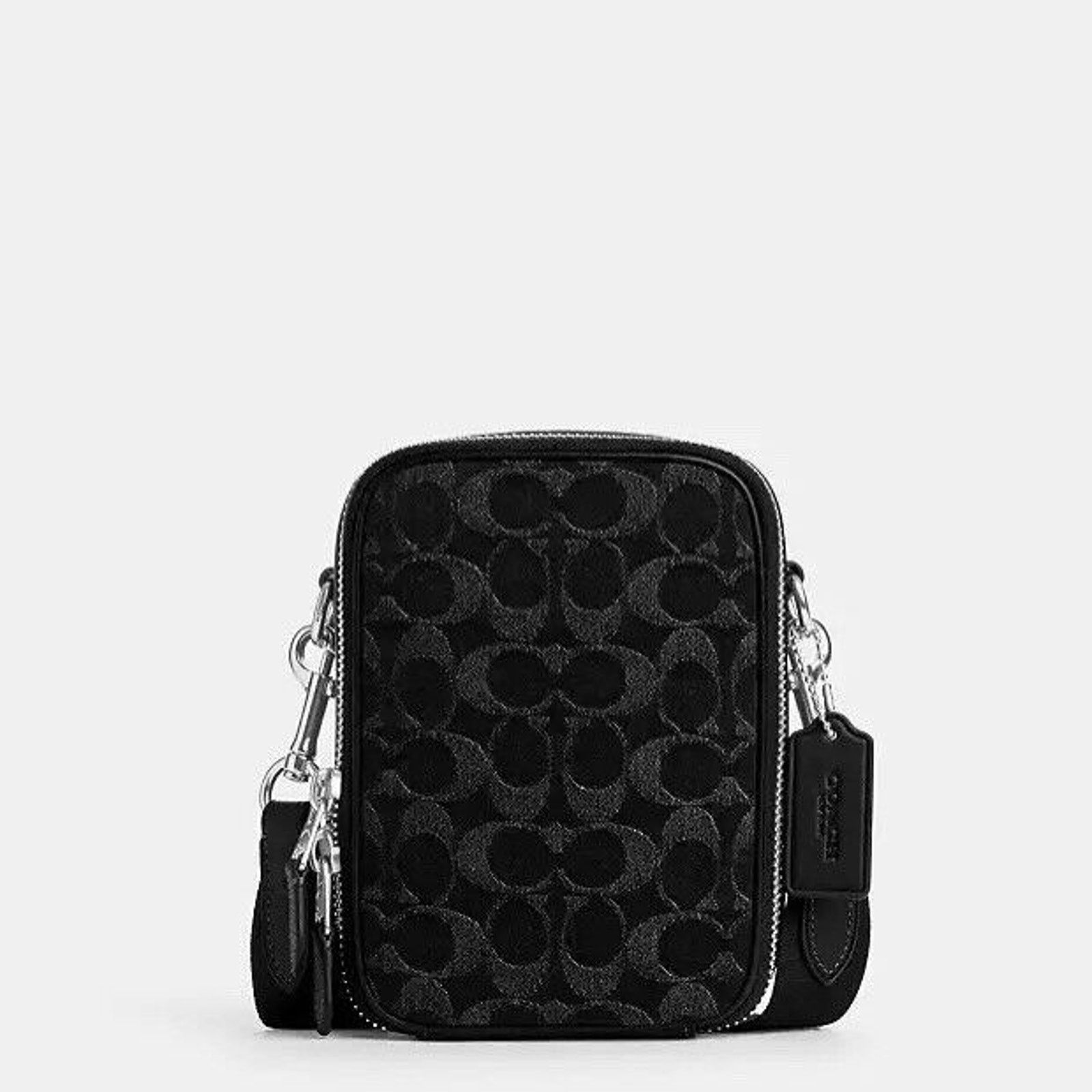 Coach NWT Coach Stanton Crossbody Denim Silver /Black CAJ44 Size ONE SIZE - 2 Thumbnail