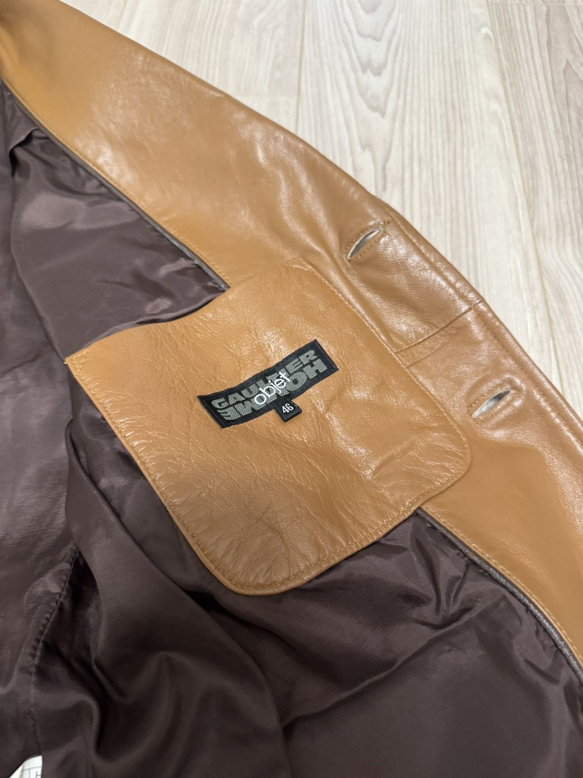 Jean Paul Gaultier Jean Paul Gaultier Early 2000s Leather Blazer Size US S / EU 44-46 / 1 - 11 Thumbnail