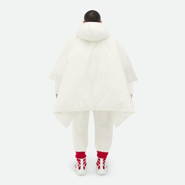 Bottega Veneta o1loc1c0125 751551 Frosted Poplin Padded Cape in White Size US M / EU 48-50 / 2 - 3 Thumbnail