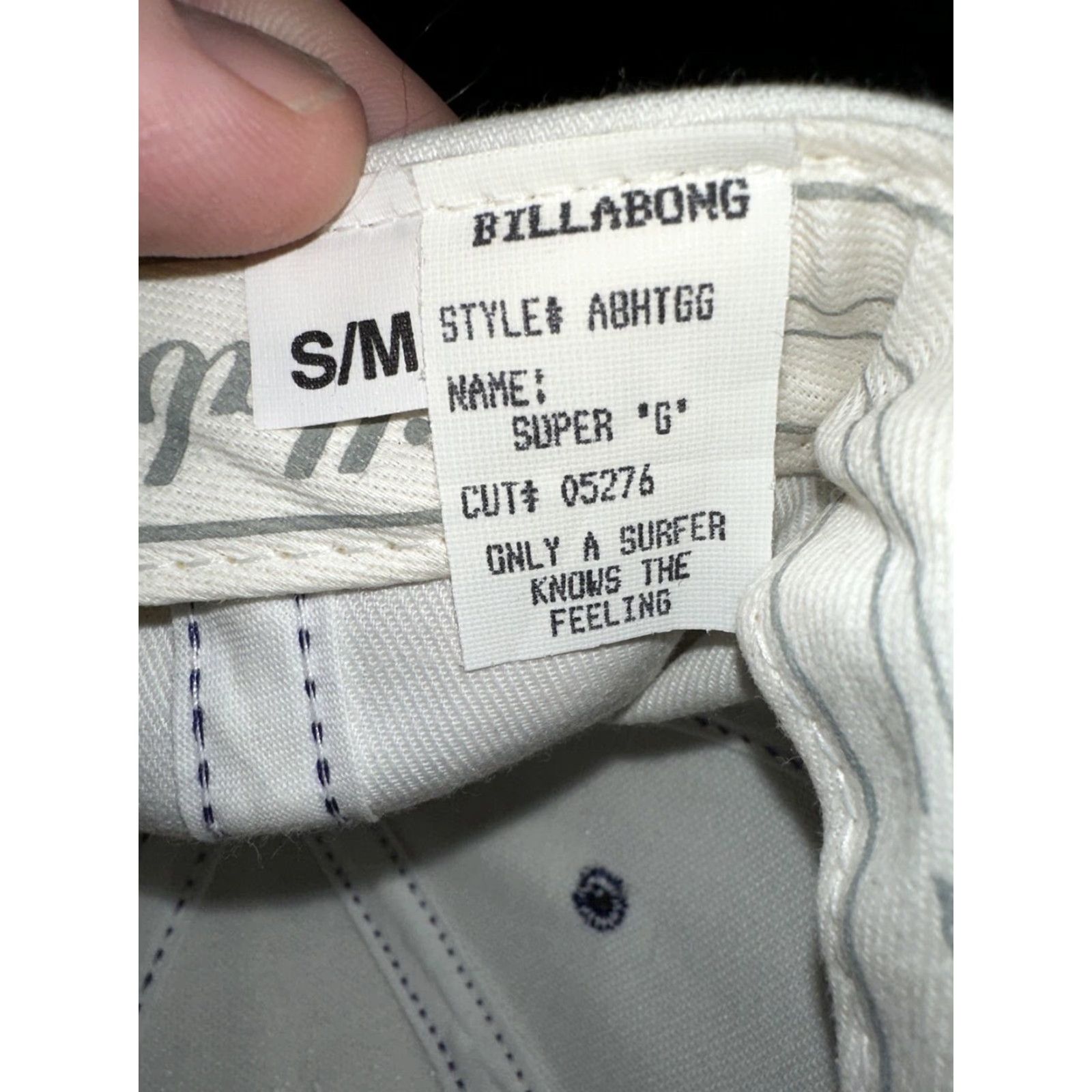 Billabong VINTAGE Billabong SUPER G SURFER Baseball Cap Men Small White 90s Size ONE SIZE - 4 Thumbnail