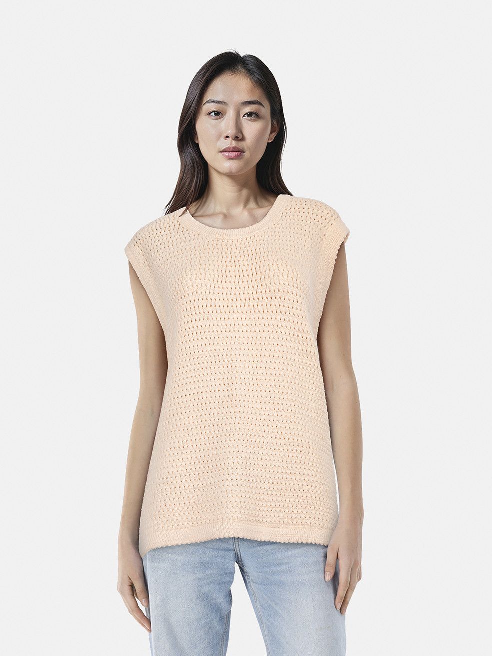 Lauren Manoogian Pink Knitted Vest Top Size L / US 10 / IT 46 - 1 Thumbnail