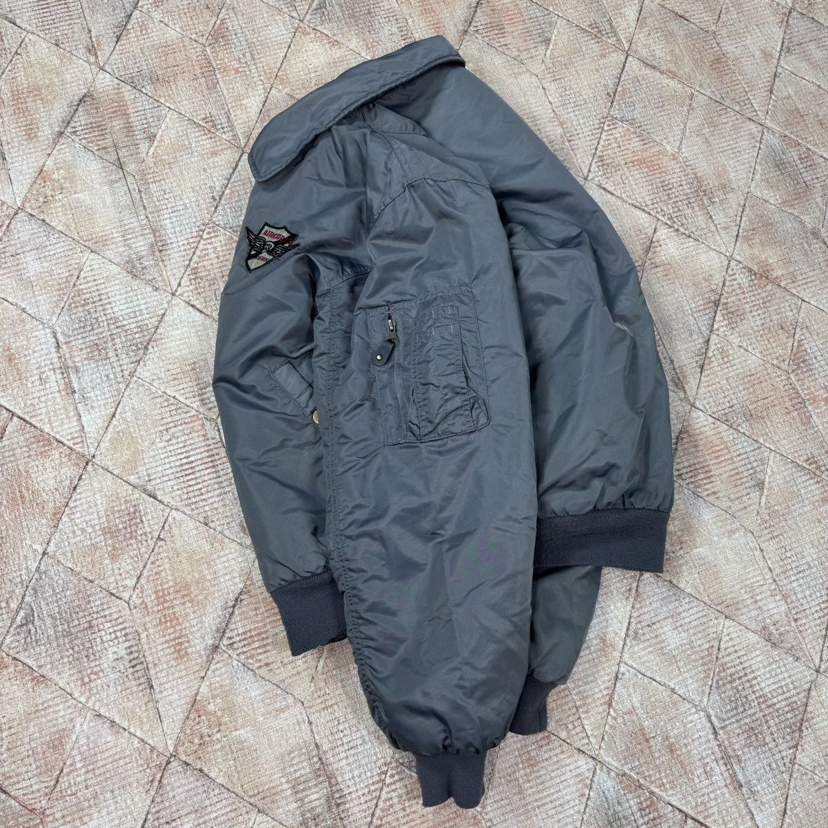 Japanese Brand × Vintage Vintage Silver Boxy Bomber Jacket Baggy Japan Flyers M1 Size US M / EU 48-50 / 2 - 13 Thumbnail