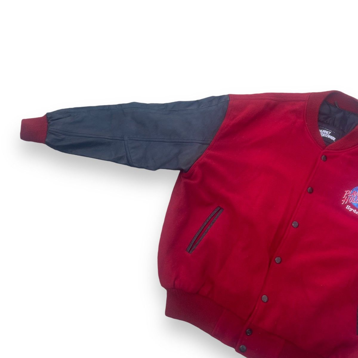 Vintage VINTAGE 1998 PLANET HOLLYWOOD SYDNEY VARSITY JACKET Size US M / EU 48-50 / 2 - 3 Thumbnail