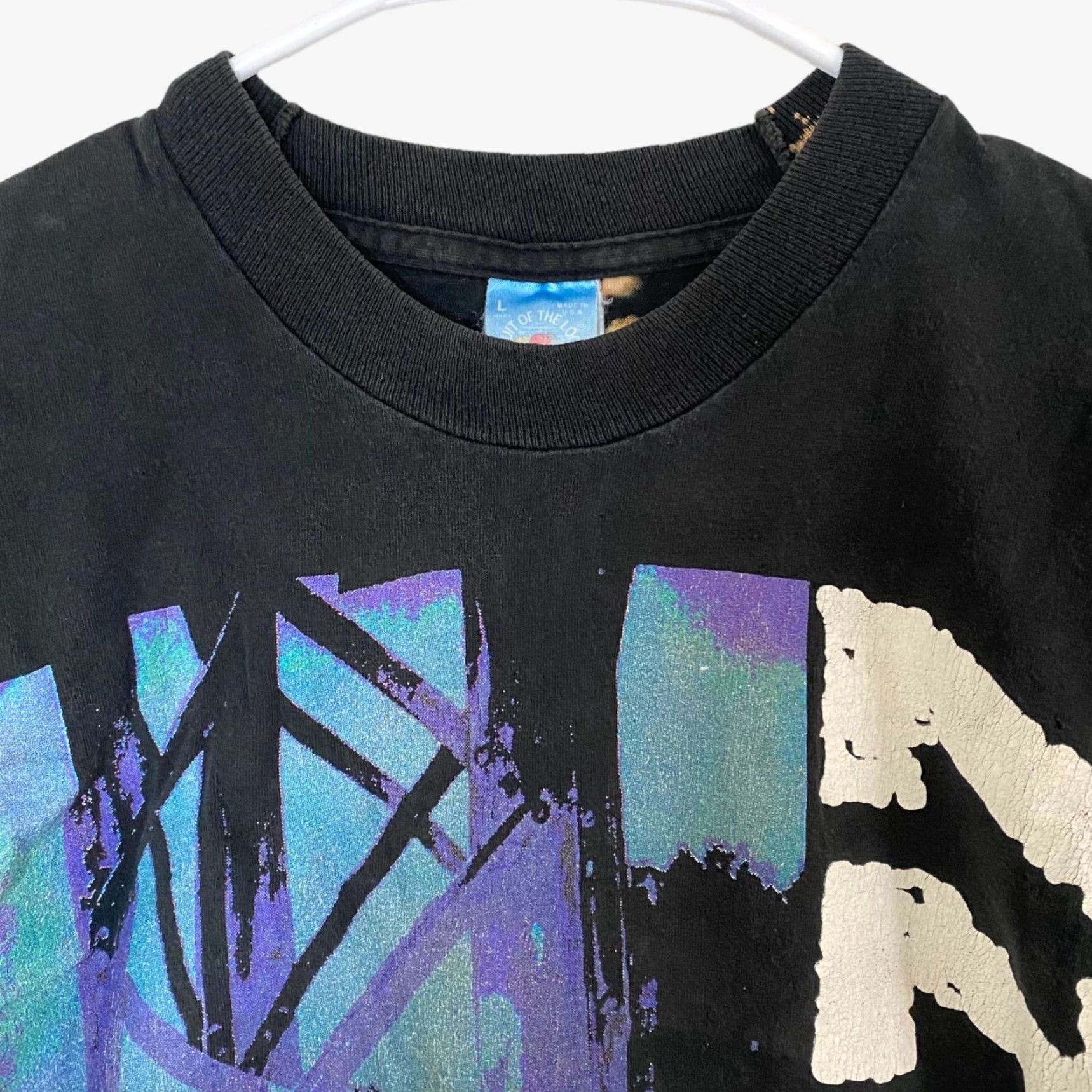 Vintage VINTAGE ZZ Top Antenna World Tour Black Graphic T Shirt Mens Large L United States 1994 Tour Graphic Print Shirt Size US L / EU 52-54 / 3 - 4 Thumbnail