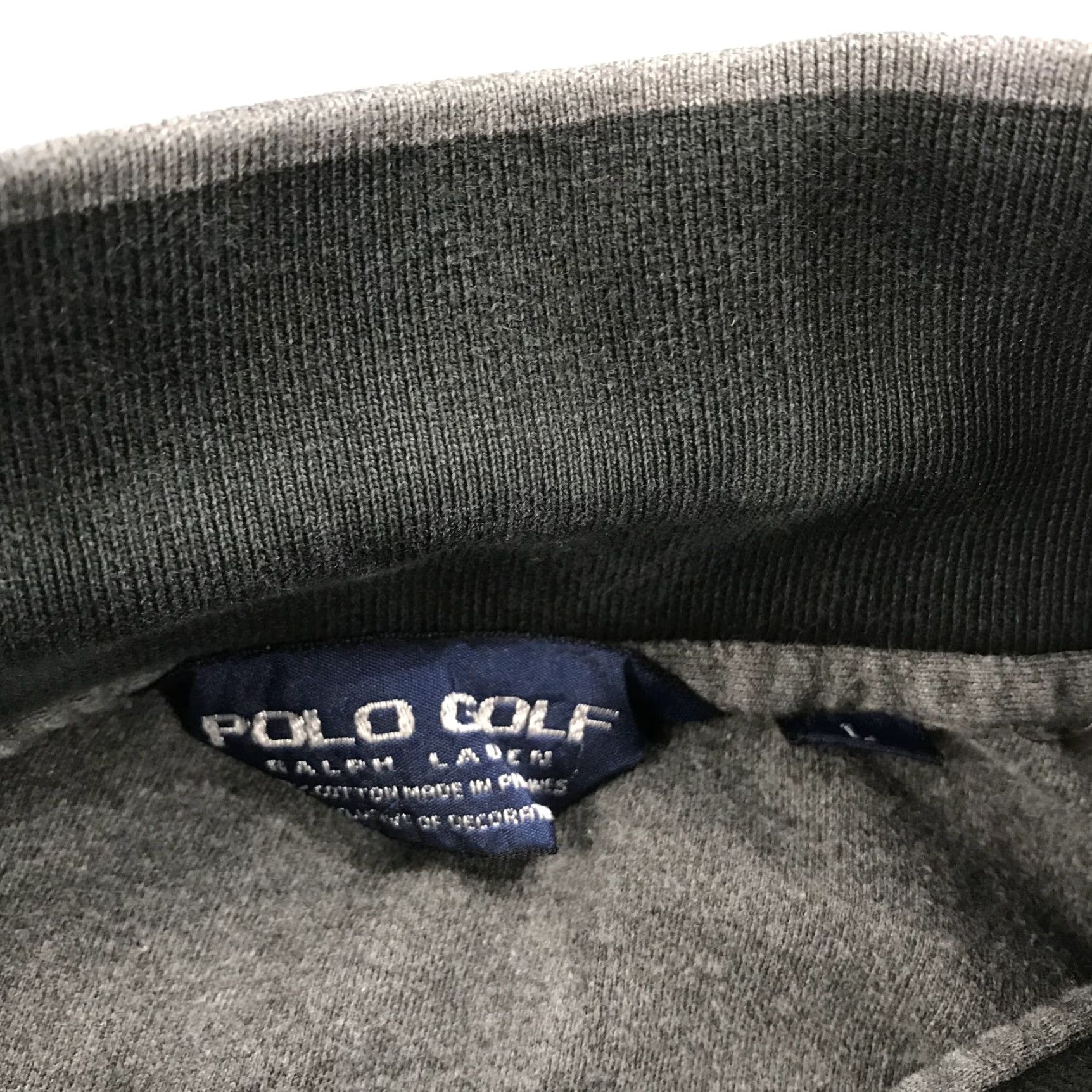 Polo Ralph Lauren Polo Ralph Lauren Pinehurst Golf Sweater Mens Large Gray 1/4 Zip Logo Knit Mock Neck Pullover Country of Origin China Size US L / EU 52-54 / 3 - 5 Thumbnail