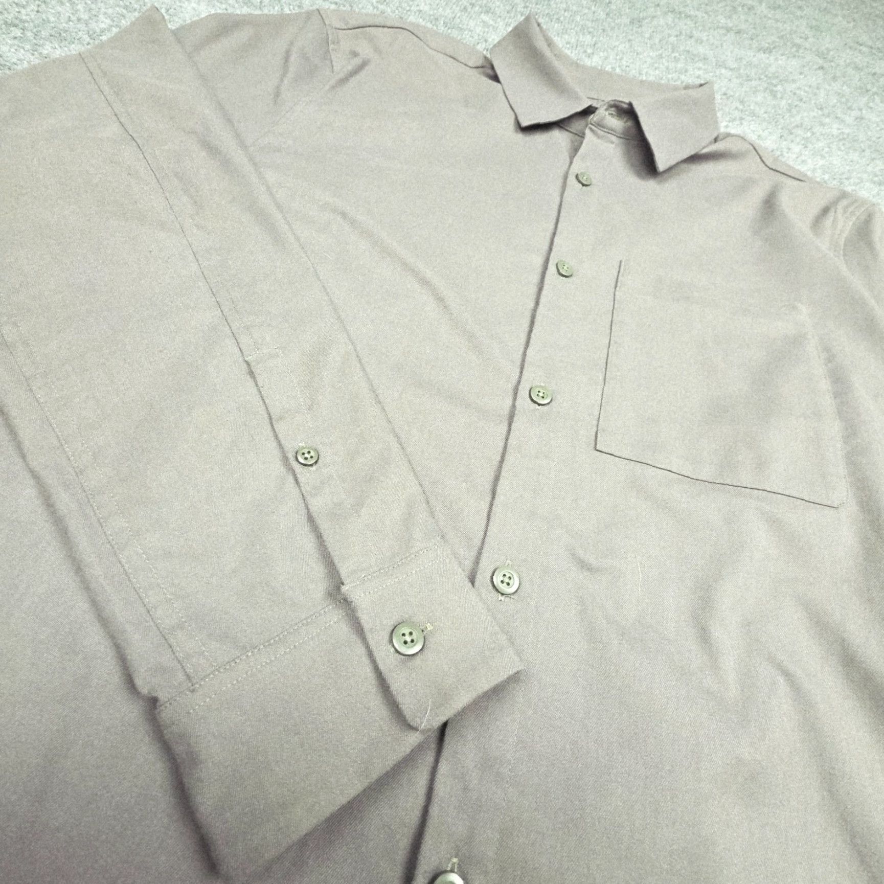 Lululemon Lululemon Commission Shirt Mens Small-Medium Gray Button-Up Performance Stretch Size US S / EU 44-46 / 1 - 2 Thumbnail