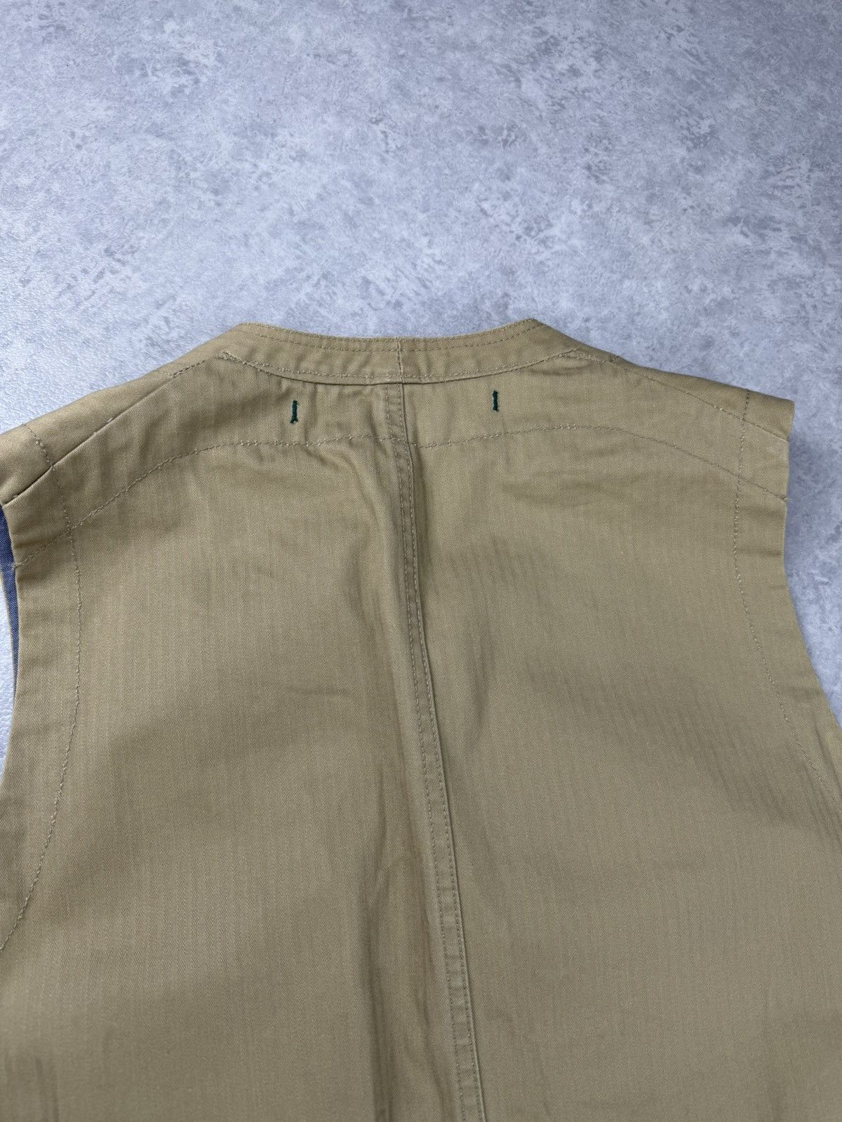 Scarti-Lab Scarti-Lab Beige Workwear Utility Waistcoat Vest Size XL Size US XL / EU 56 / 4 - 10 Thumbnail