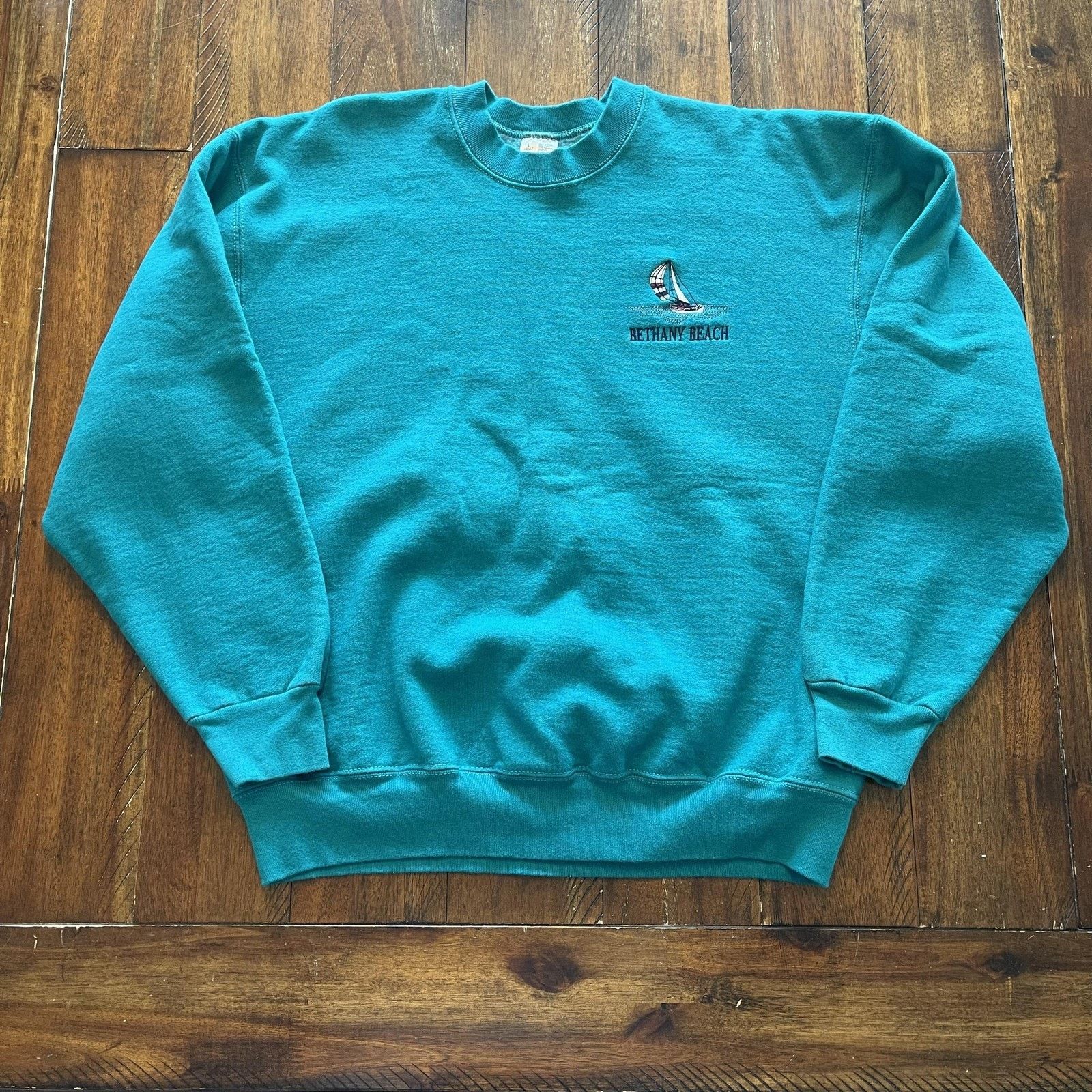Fruit Of The Loom Vintage Fruit Of The Loom Sweatshirt L Bethany Beach USA 90s Size US L / EU 52-54 / 3 - 2 Thumbnail