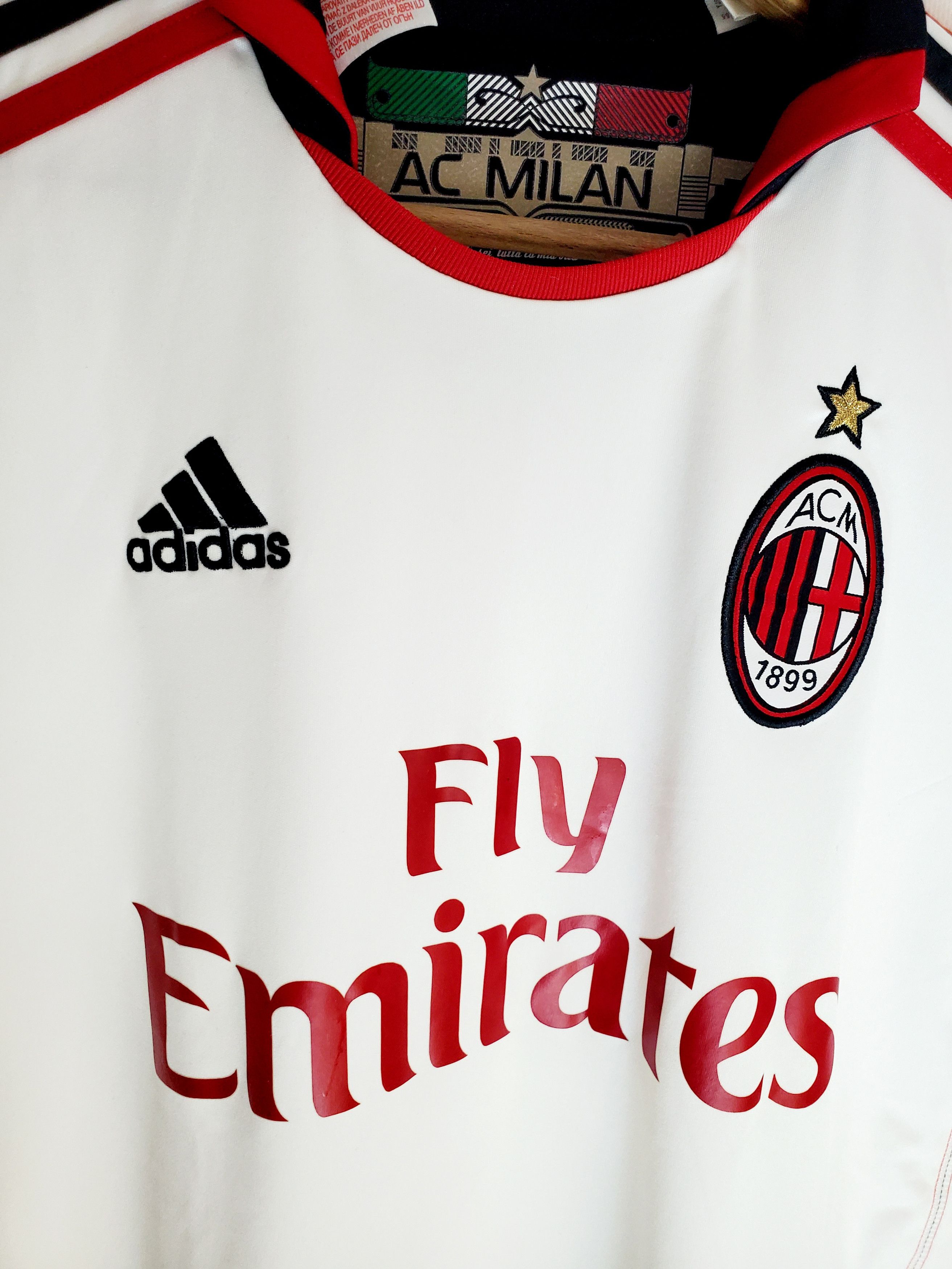 Adidas 2010-11 AC Milan adidas Away Shirt Jersey Boys L Size US XXS / EU 40 - 2 Thumbnail