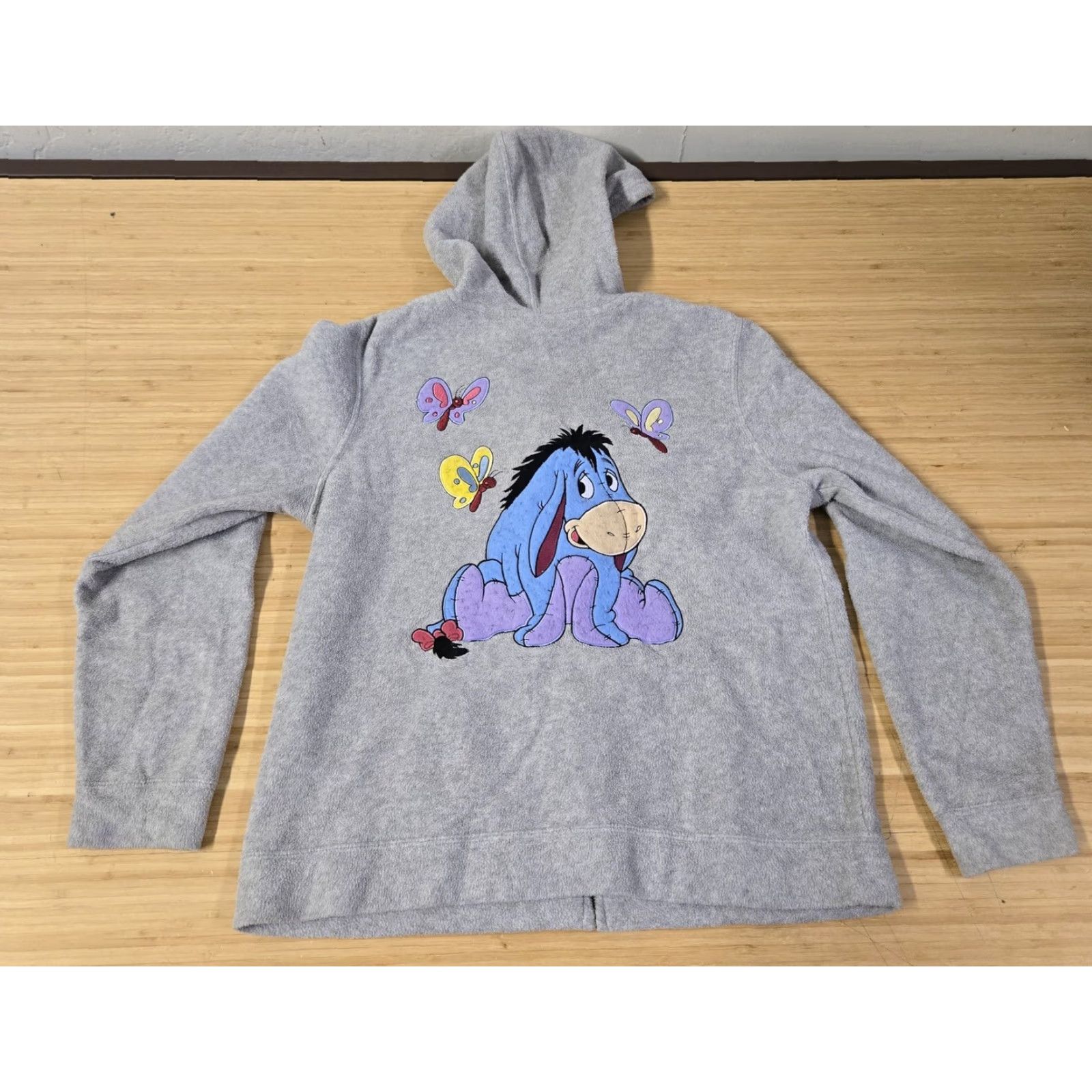 Disney Disney Hoodie Womens M Gray Eeyore Full Zip Sweatshirt Winnie the Pooh Size M / US 6-8 / IT 42-44 - 6 Thumbnail