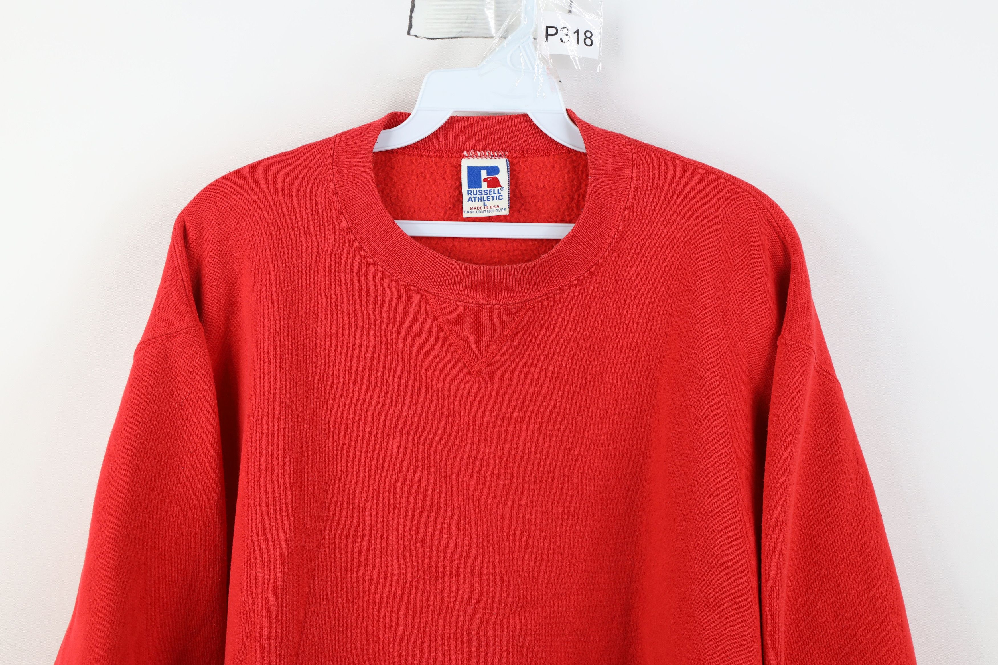 Russell Athletic Vintage 90s Russell Athletic Crewneck Sweatshirt Red USA Size US L / EU 52-54 / 3 - 2 Thumbnail