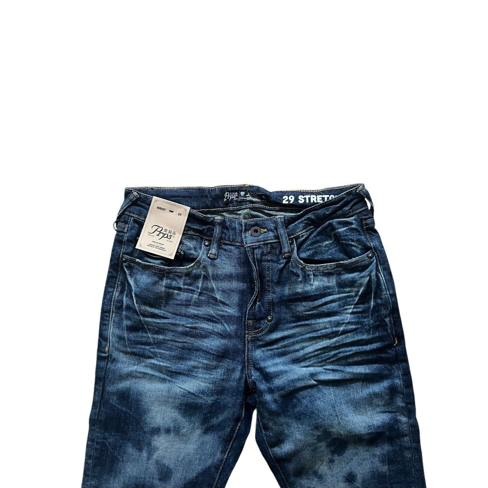 Prps PRPS Cayenne Skinny Fit Men's Stretch Jeans Blue Size 29/32 Size US 29 - 4 Thumbnail