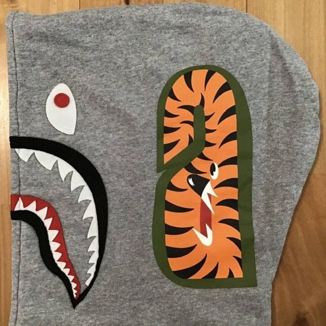 Bape BAPE Purple x Gray Shark Full Zip Hoodie a bathing ape Size US XL / EU 56 / 4 - 5 Thumbnail
