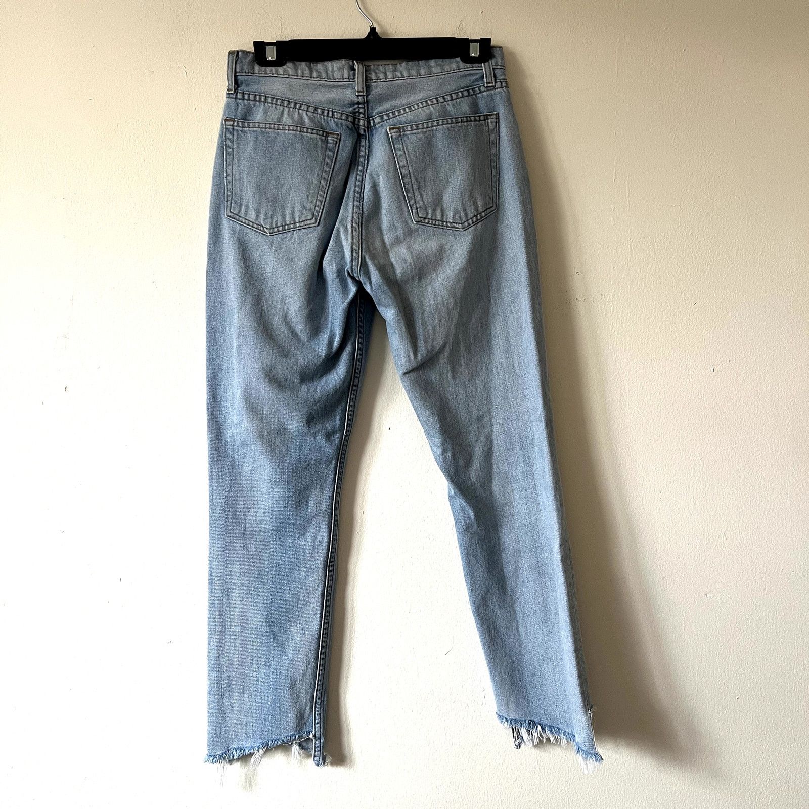 Reformation Reformation Straight Leg Jeans Light Blue High Rise Size 27 Size 27" / US 4 / IT 40 - 2 Thumbnail