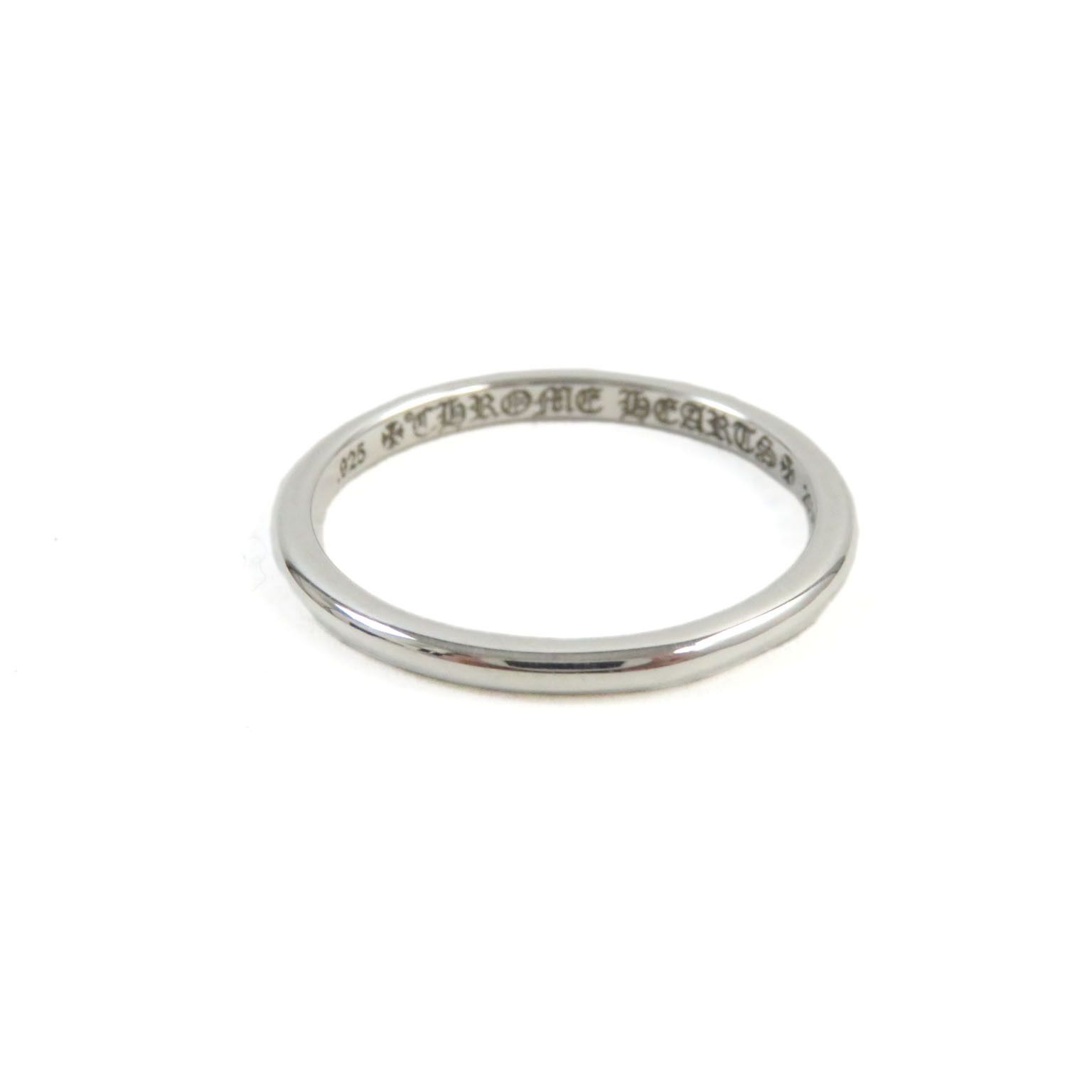 image of Chrome Hearts Silver Bubblegum Band - Size 7, Men's
