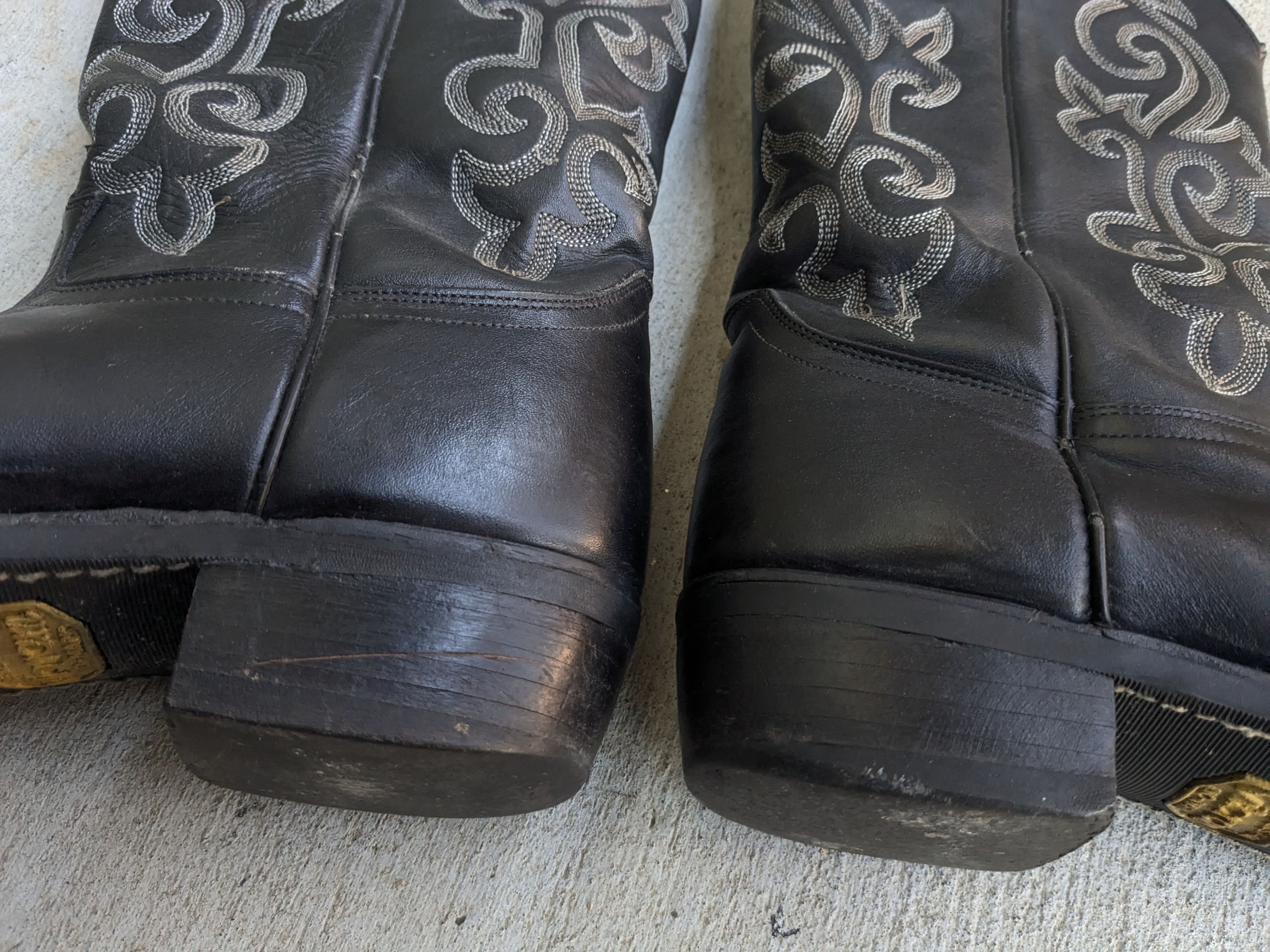 Justin Boots Justin Cowboy Boots Black 9 EE Leather USA Western Size US 9 / EU 42 - 8 Thumbnail