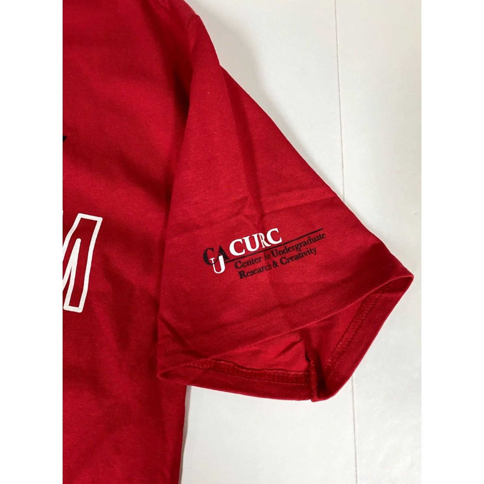 Port & Company Port & Company Mens T-Shirt S Red Graphic Research Symposium 2020 Glasses Crew Neck Short Sleeve Cotton Spandex Logo Stars Classic Vintage: No Size US S / EU 44-46 / 1 - 5 Thumbnail