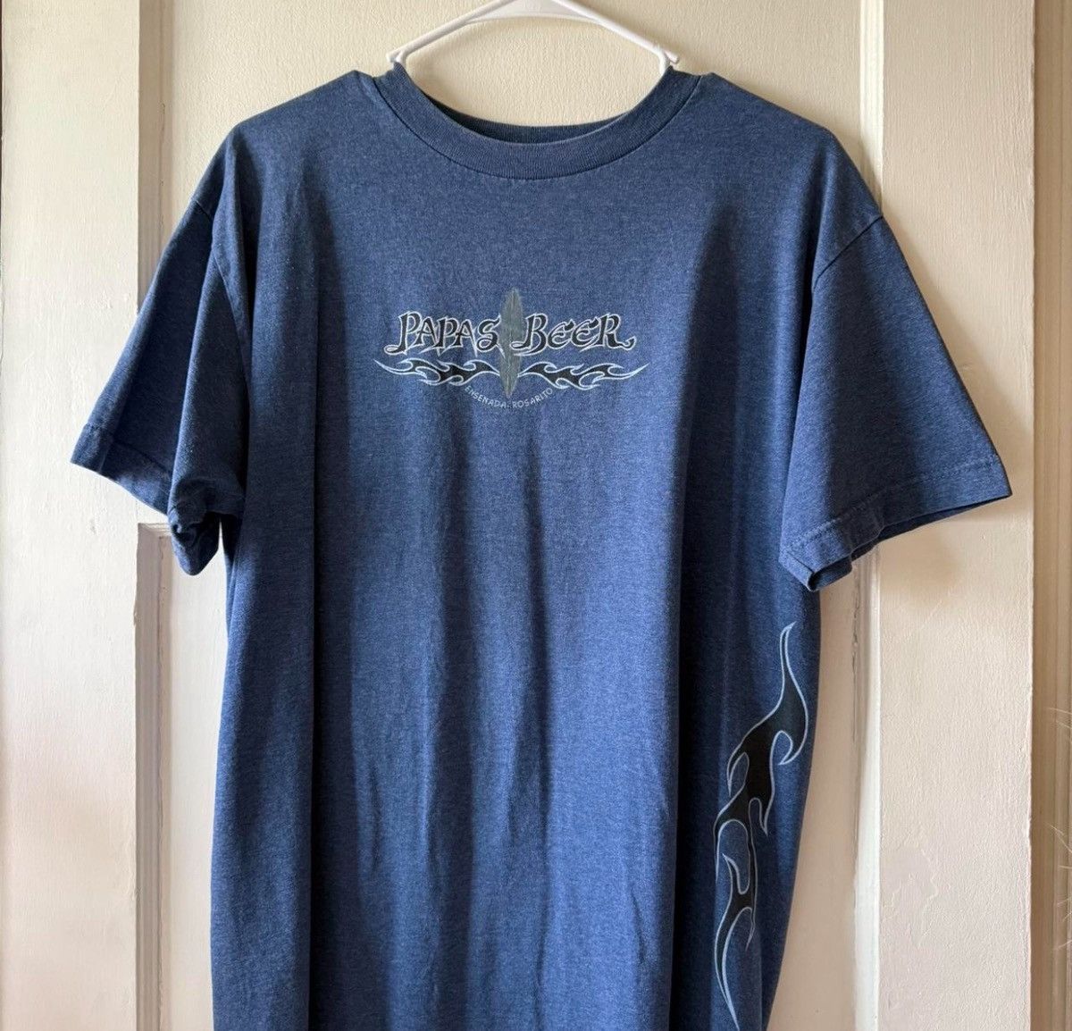 AAA Papas Beer Navy Blue Vintage Graphic Tee Size US M / EU 48-50 / 2 - 1 Thumbnail