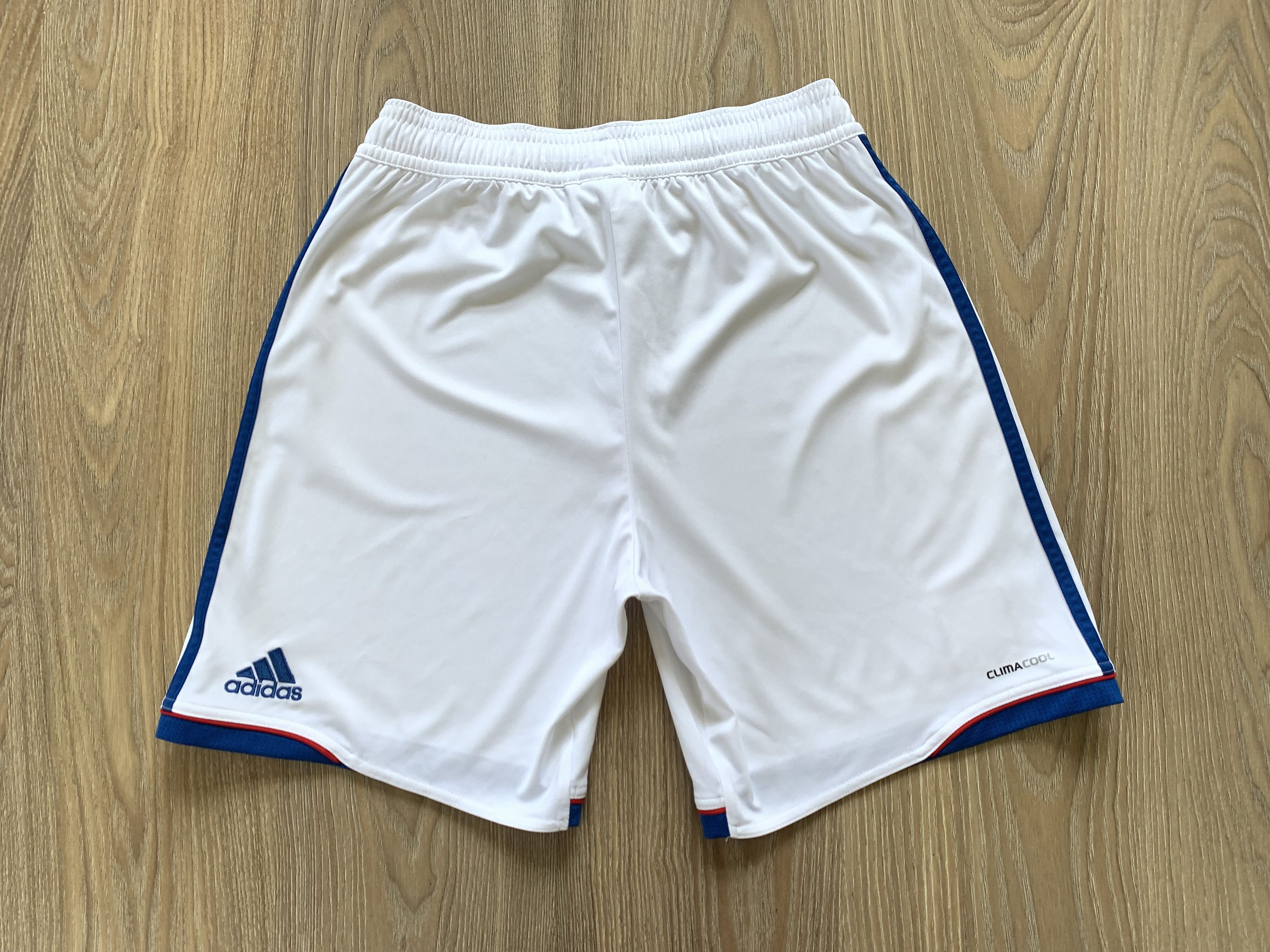 Adidas × Vintage Adidas Olympique Lyon Home Shorts 2011 Size US 32 / EU 48 - 3 Thumbnail