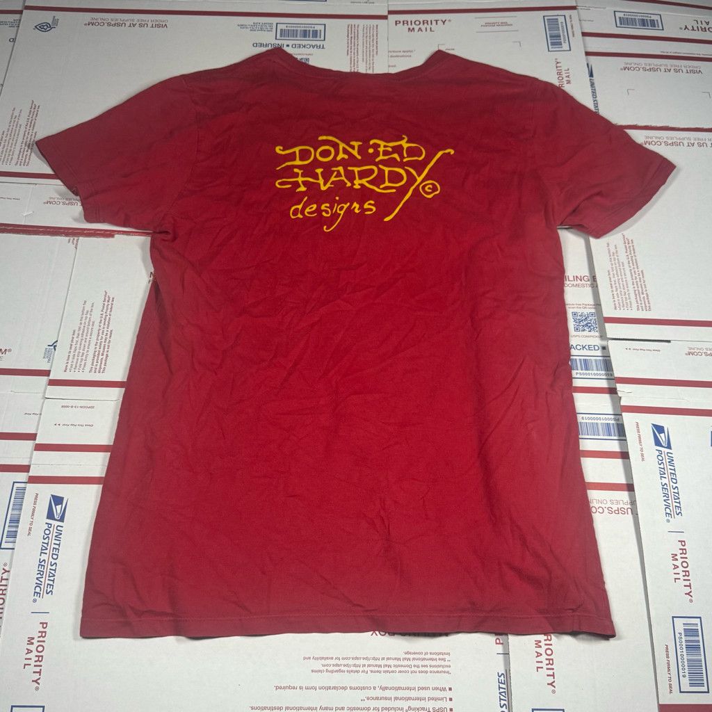 Ed Hardy Ed Hardy Vintage Y2K Tee Shirt with Eagle and Snake Size L / US 10 / IT 46 - 2 Thumbnail
