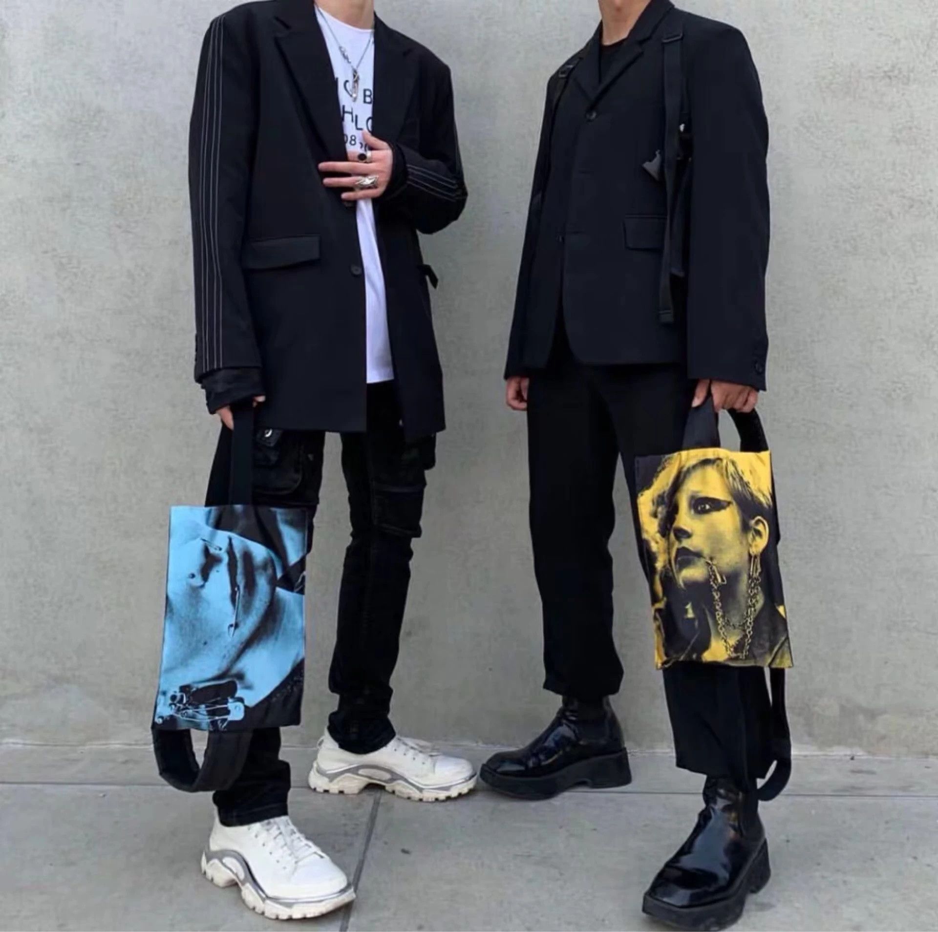 Raf Simons Raf Simons X Eastpak blue portrait printed crossbody bag-25 Size ONE SIZE - 7 Thumbnail