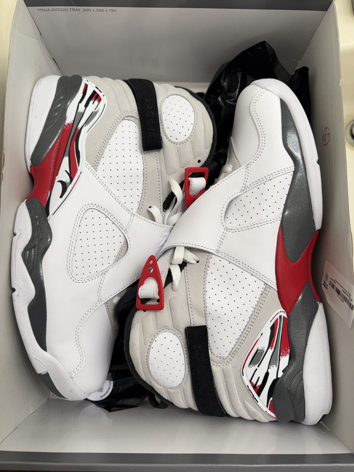 Jordan 8 retro "Bugs Bunny" white red sneakers