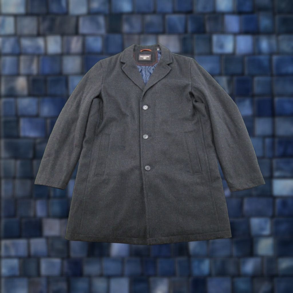 Dockers DOCKERS Jacket Overcoat Men L Wool Black Lined Button Casual Winter Fall 2+ items ship .99 Mens Size US L / EU 52-54 / 3 - 1 Thumbnail