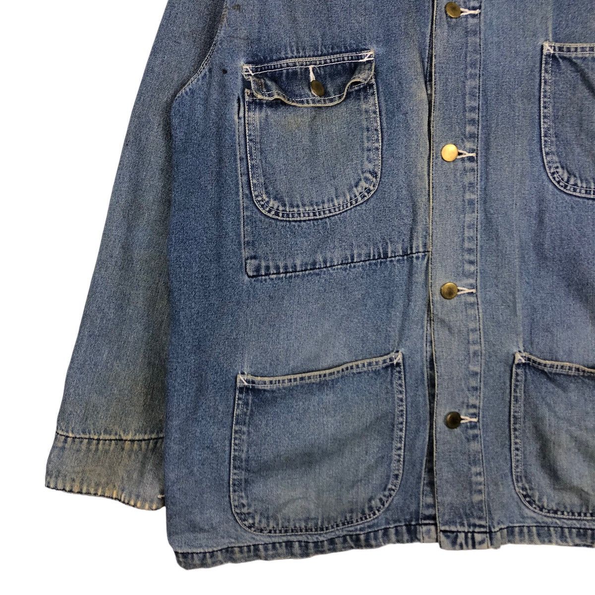 Japanese Brand 🔥Vintage Denim Chore Jacket Soldier Ant Toyo Enterprise Size US M / EU 48-50 / 2 - 4 Thumbnail