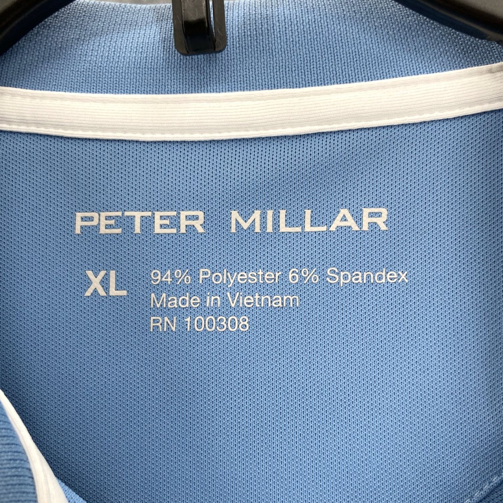 Peter Millar Peter Millar Polo Shirt Women's XL Performance Golf Casual Stretch Embroidered Blue Polo Shirt Embroidered Detail Size XL / US 12-14 / IT 48-50 - 4 Thumbnail