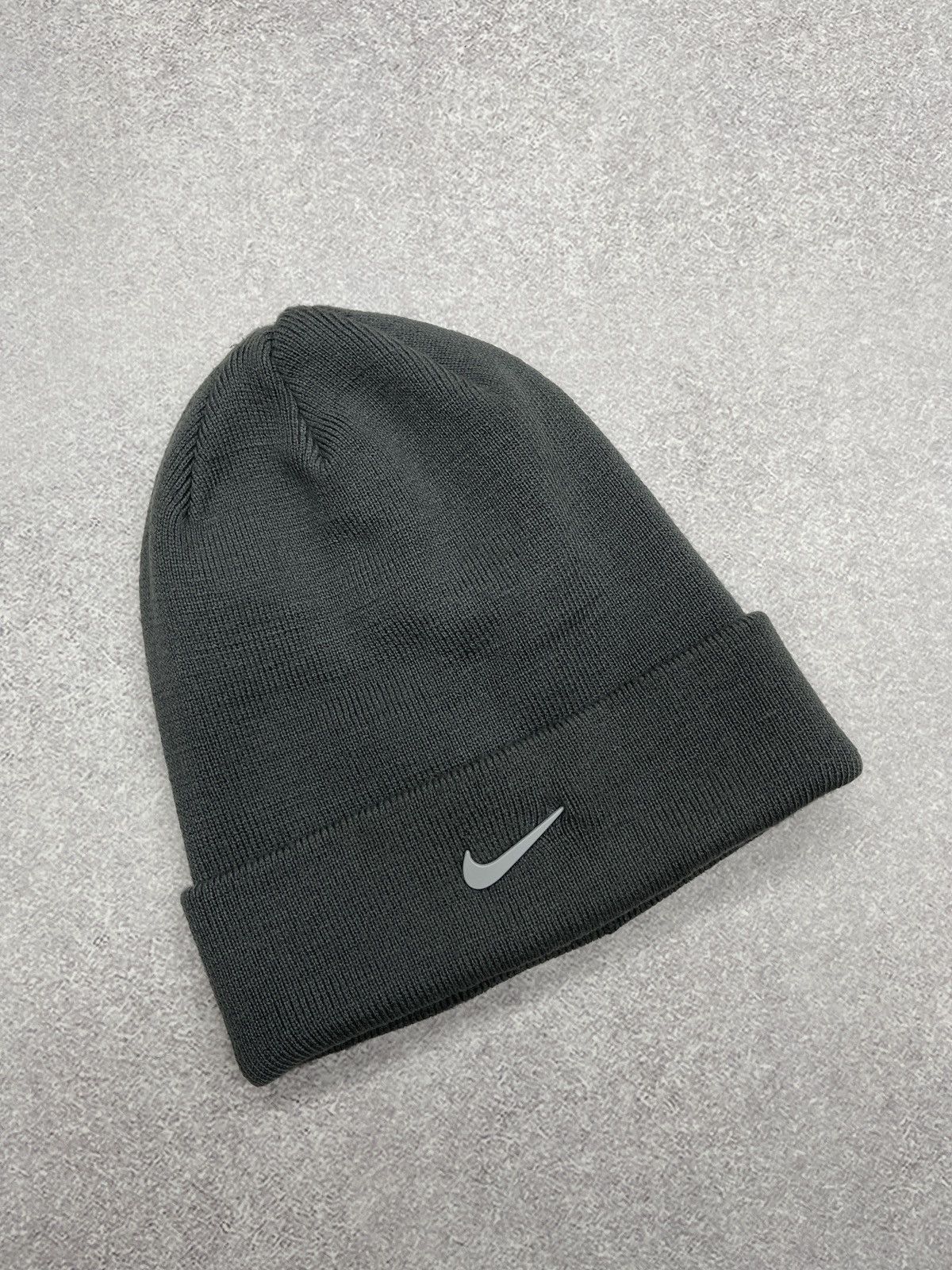 Nike Mens Nike Peak Swoosh Beanie Hat Grey Y2K ACG TN Size ONE SIZE - 5 Thumbnail
