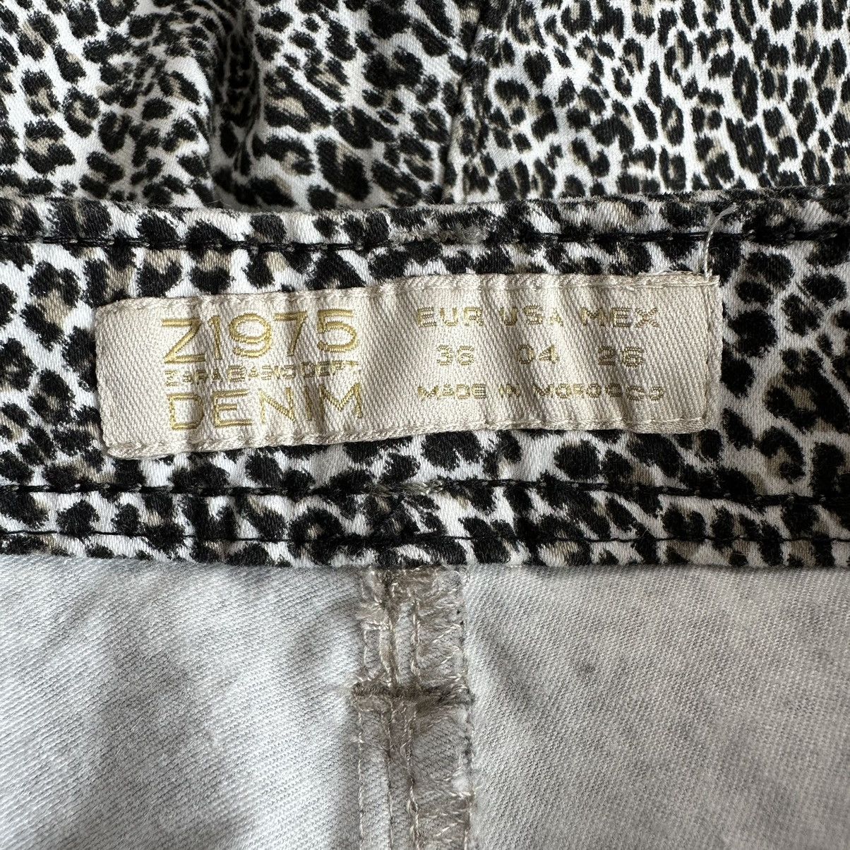 Zara Zara Basic Denim Z1975 Leopard Skinny Jeans Size 27" / US 4 / IT 40 - 9 Thumbnail
