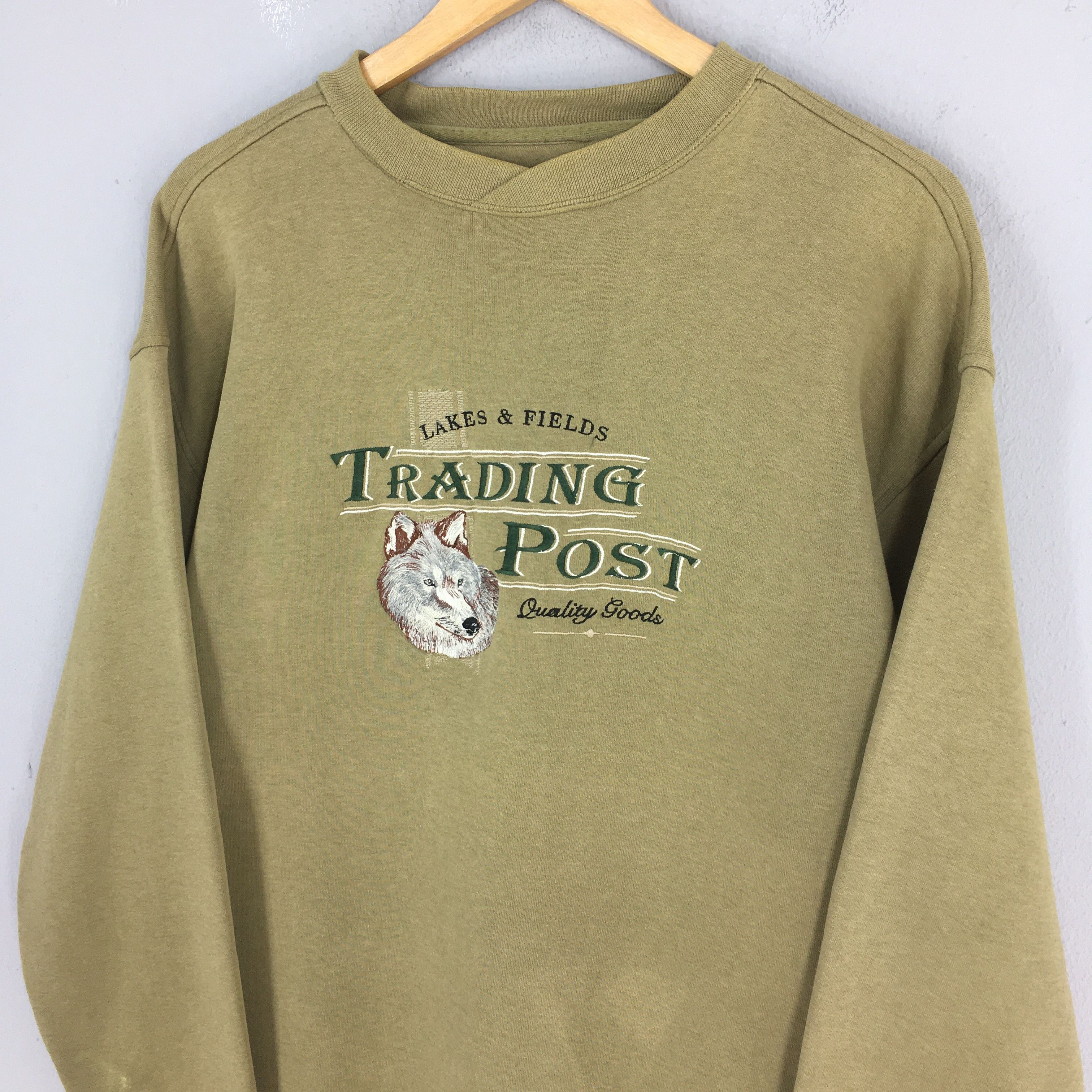 Habitat × Vintage Vintage Lakes & Fields Trading Post Wolf Sweatshirt Large Size US L / EU 52-54 / 3 - 3 Thumbnail