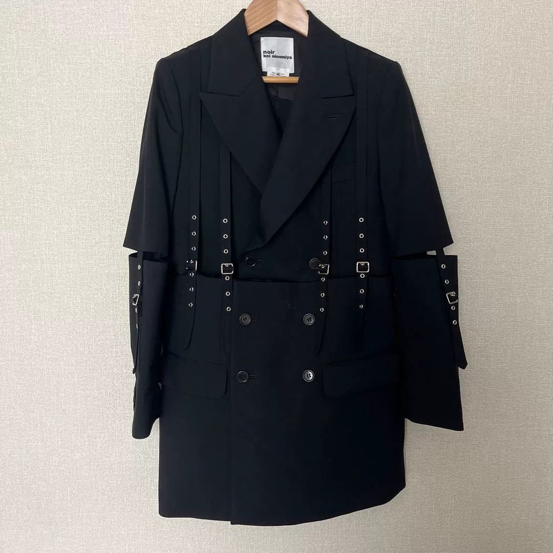 Noir Kei Ninomiya Noir Kei Ninomiya Black Wool Coat Size M / US 6-8 / IT 42-44 - 1 Thumbnail
