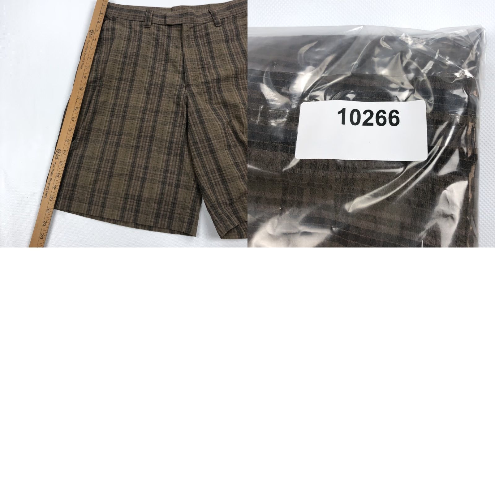 Patagonia Patagonia Men's 33 Brown Plaid Organic Cotton Blend Chino Walking Shorts Slim? (remove uncertain) Size US 33 - 9 Thumbnail