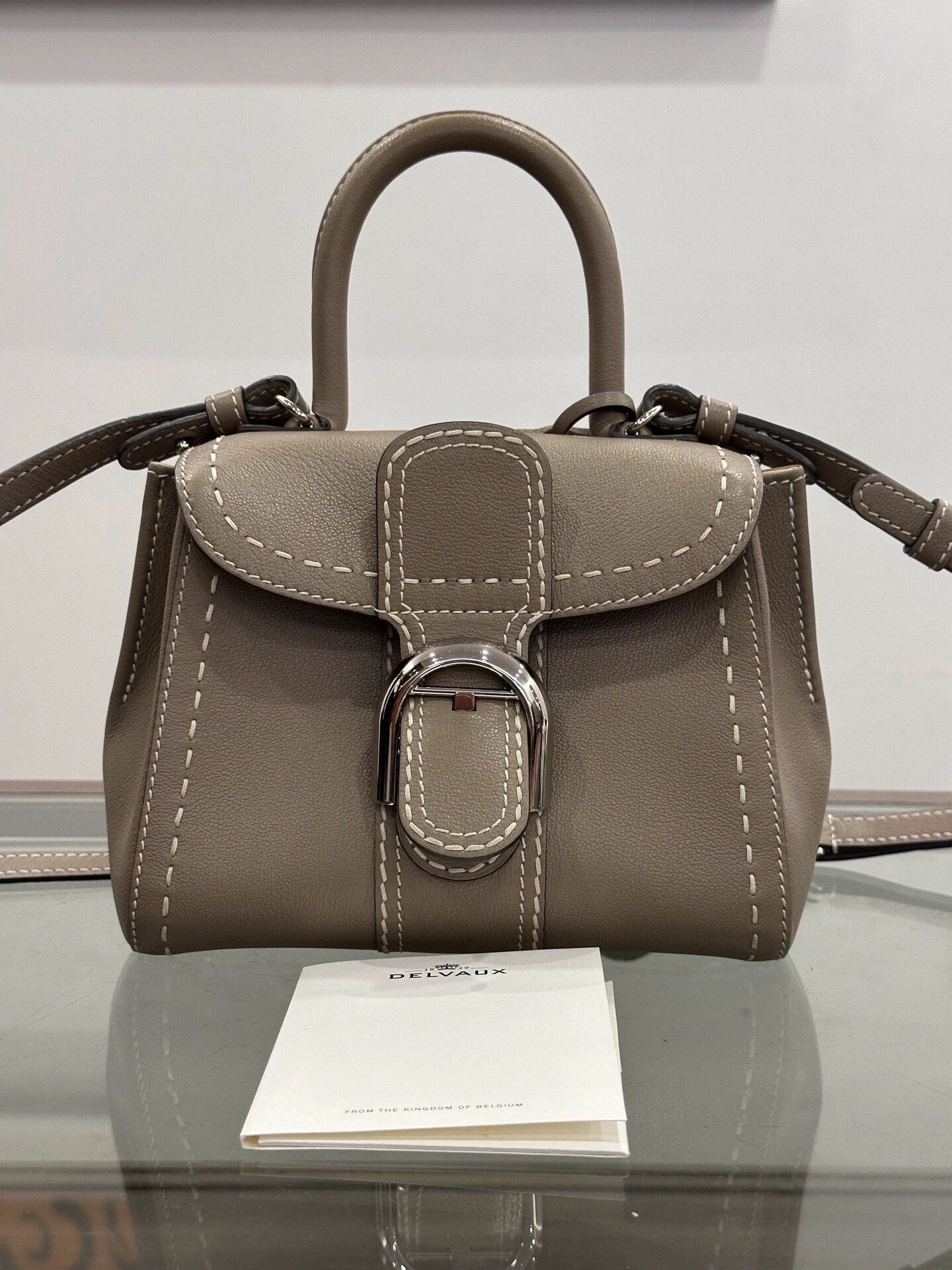 Delvaux Delvaux Brillant 20cm Elephant Gray Tote/Shoulder/Crossbody Size ONE SIZE - 1 Thumbnail