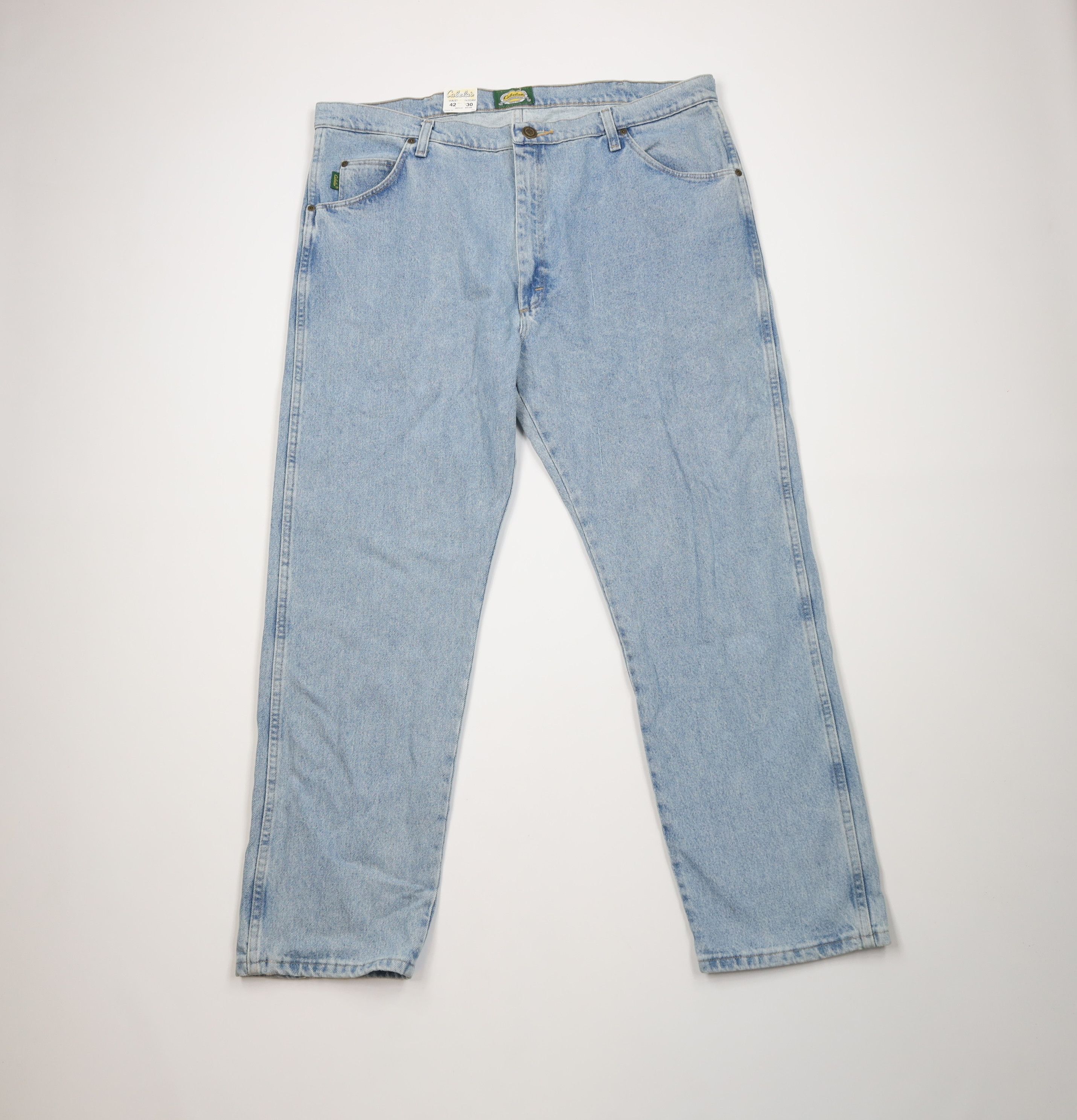 Cabelas Deadstock Vintage Y2K Cabelas Fit Wide Leg Denim Jeans Blue Size US 42 / EU 58 - 1 Thumbnail