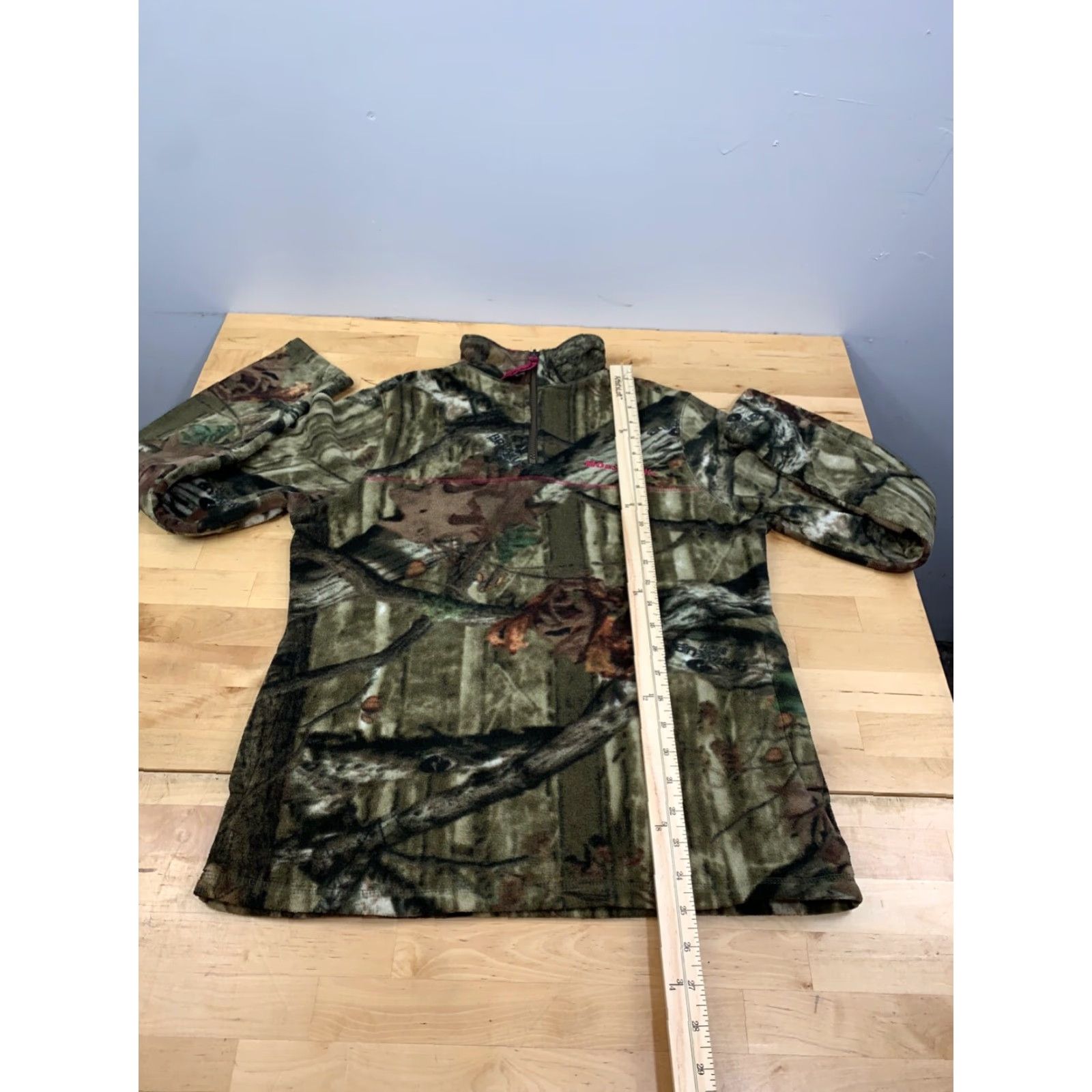 Vintage Mossy Oak Break Up Infinity 1/4 Zip Pullover Jacket Camouflage Fleece Zip Co Size S / US 4 / IT 40 - 4 Thumbnail