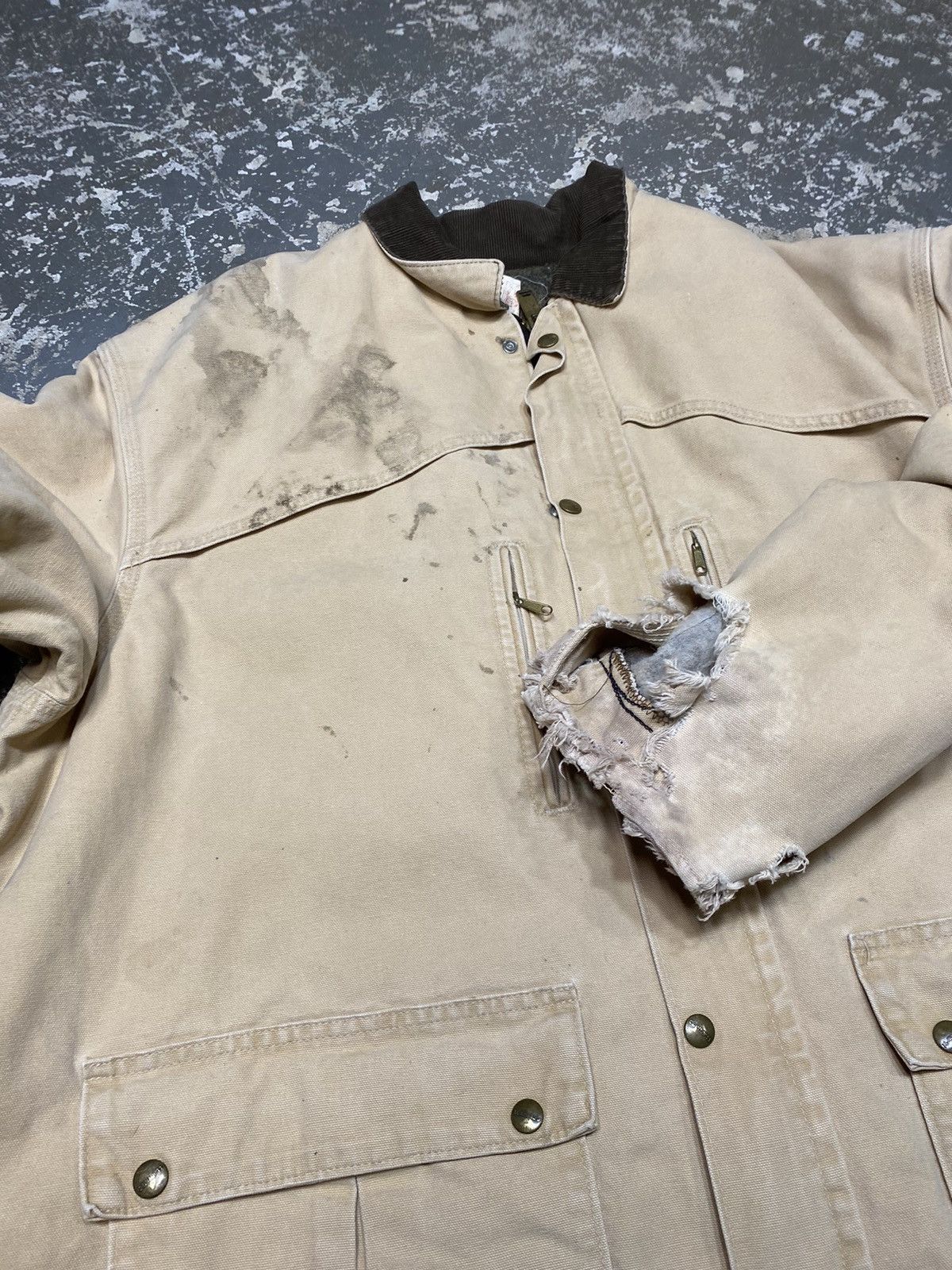 Carhartt × Vintage Vintage Carhartt Chore Work Cape Jacket CB2595 Size US XXL / EU 58 / 5 - 7 Thumbnail