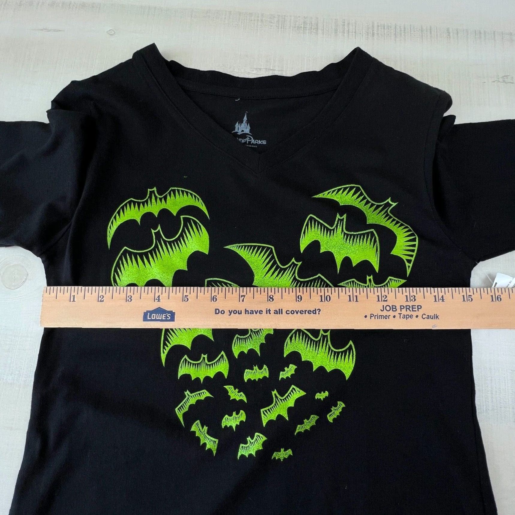 Disney Disney Parks Womens Top Small Black Green Bats 2017 WDW Shirt New - Halloween Disney Top Women’s Small Shirt Size S / US 4 / IT 40 - 7 Thumbnail