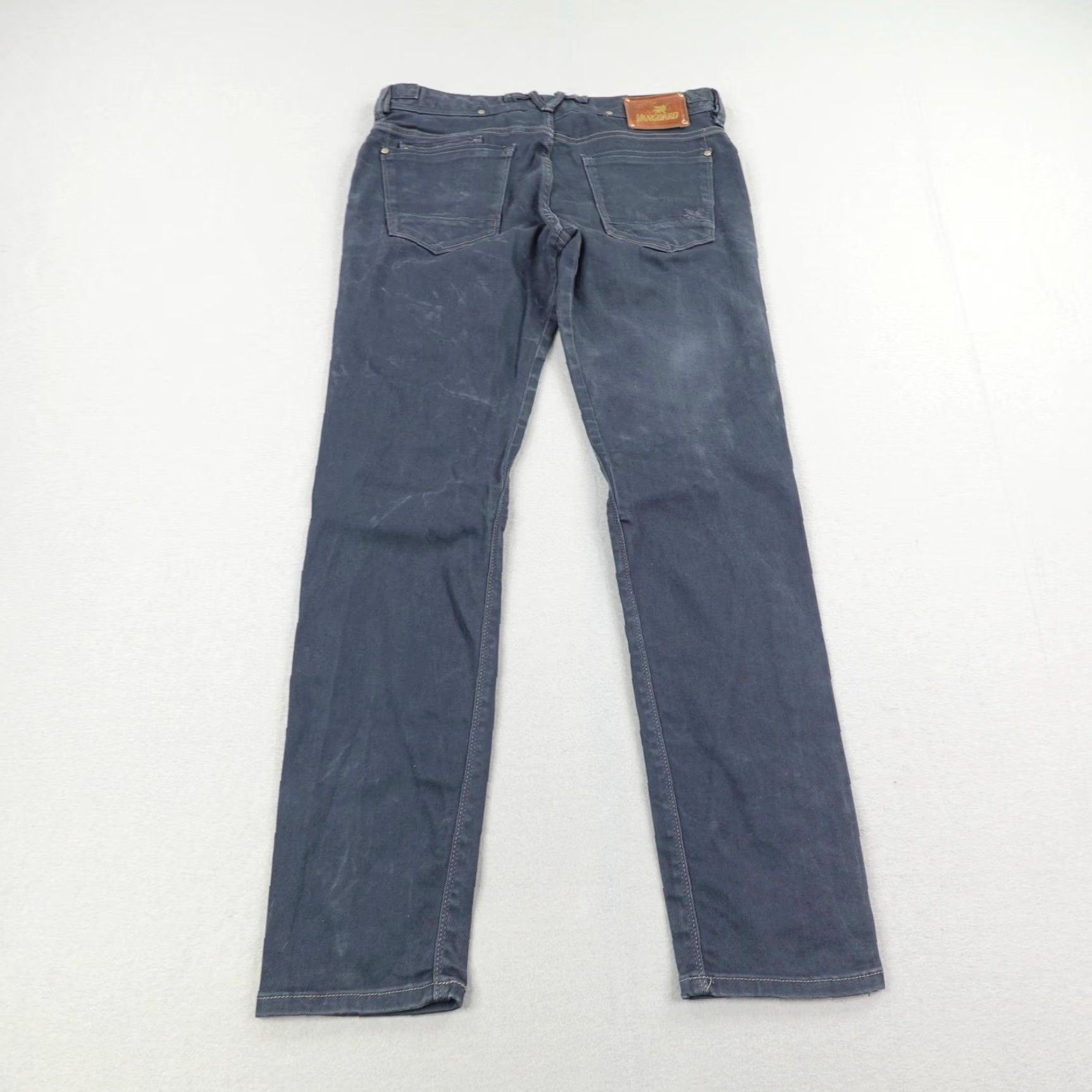Vintage Vanguard Pants Mens 34x34 Blue Slim Fit Straight 06 Distressed 5 Pocket Chino Size US 34 / EU 50 - 5 Thumbnail