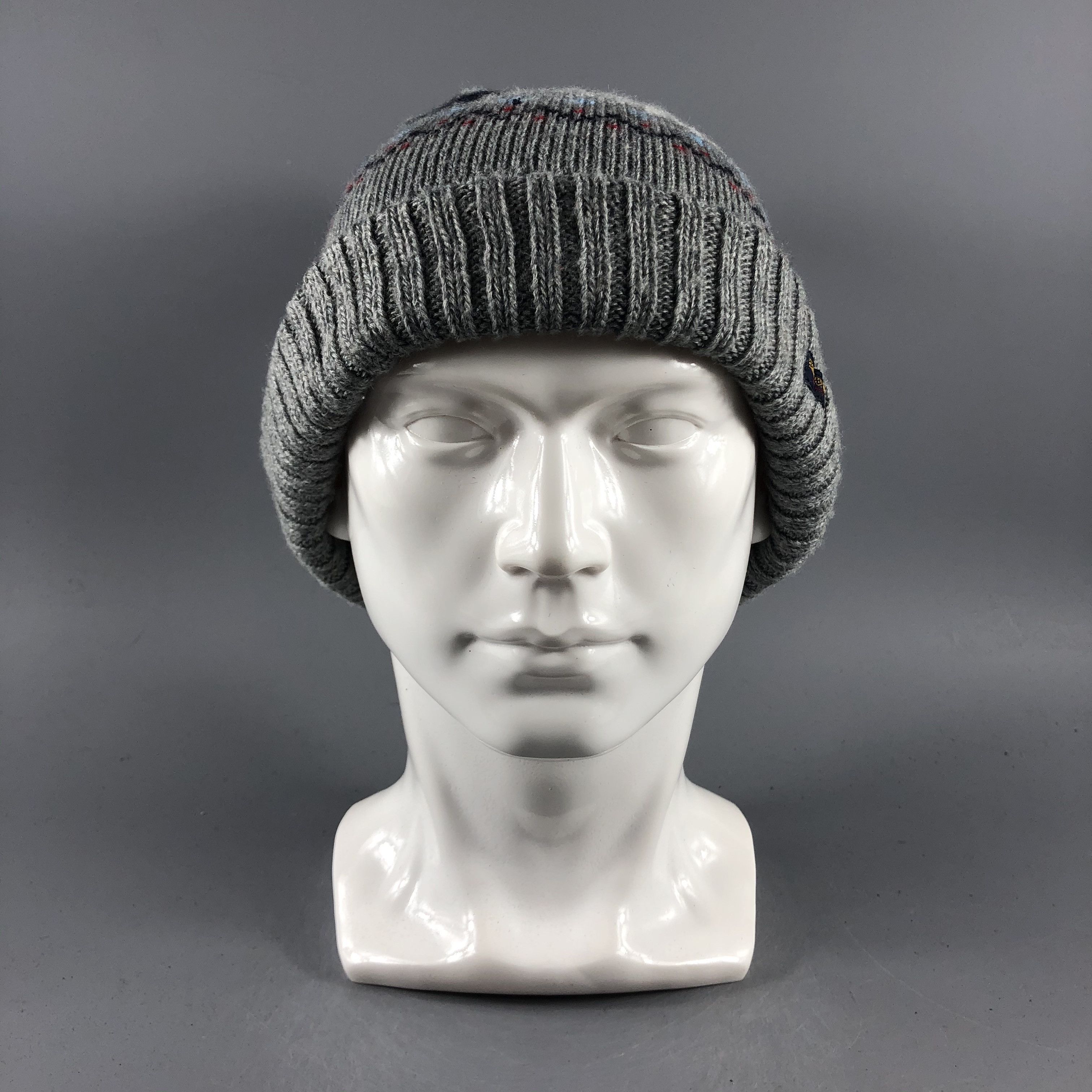 Japanese Brand × Vintage Elle Poupon Fair Isle Beanie Snow Hat Snow Cap -D027 Size ONE SIZE - 1 Thumbnail