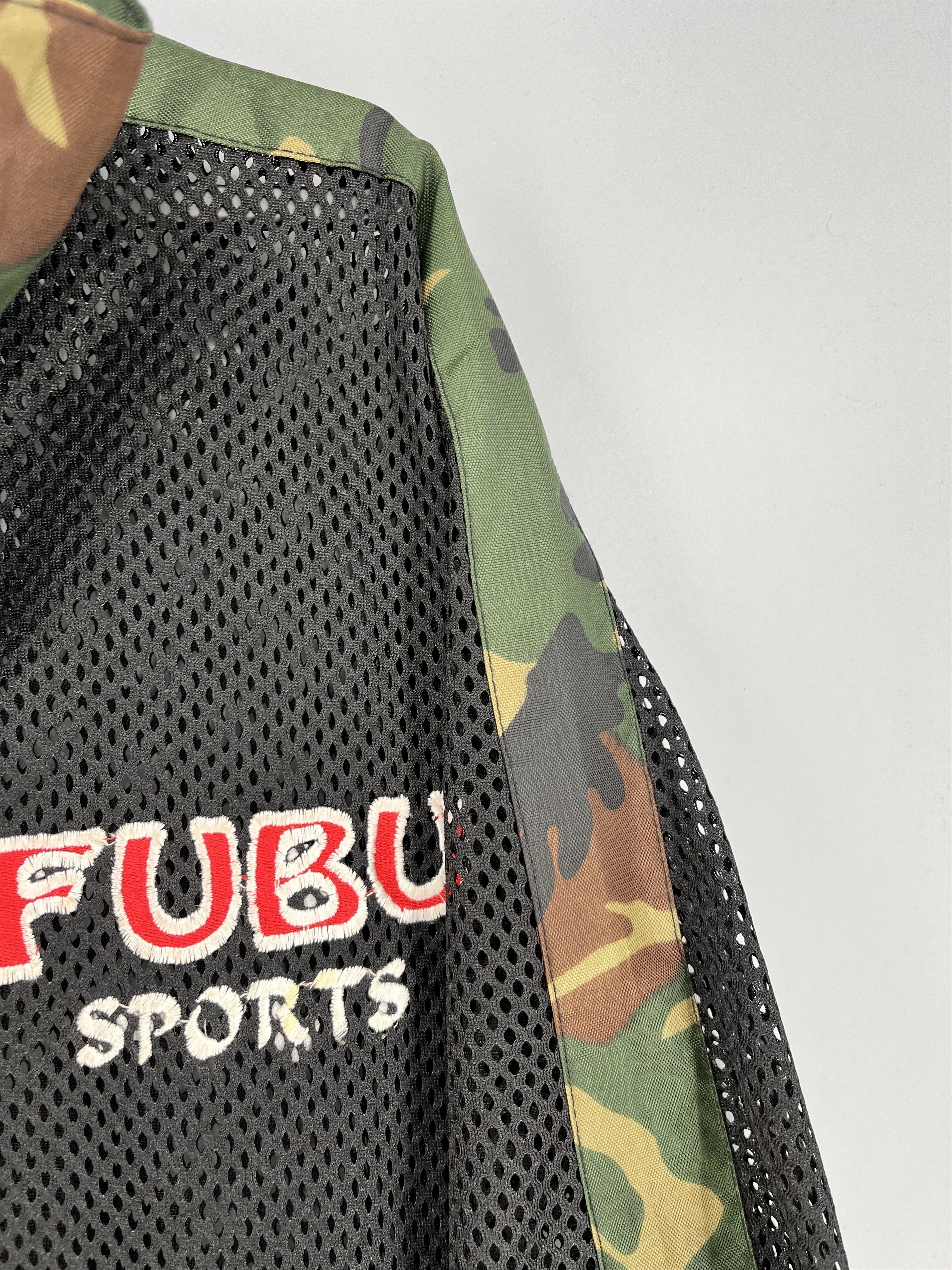 Fubu Vintage 90s Fubu Camo Sports Side Tapes Zipper Jacket Tshir Size US L / EU 52-54 / 3 - 7 Thumbnail