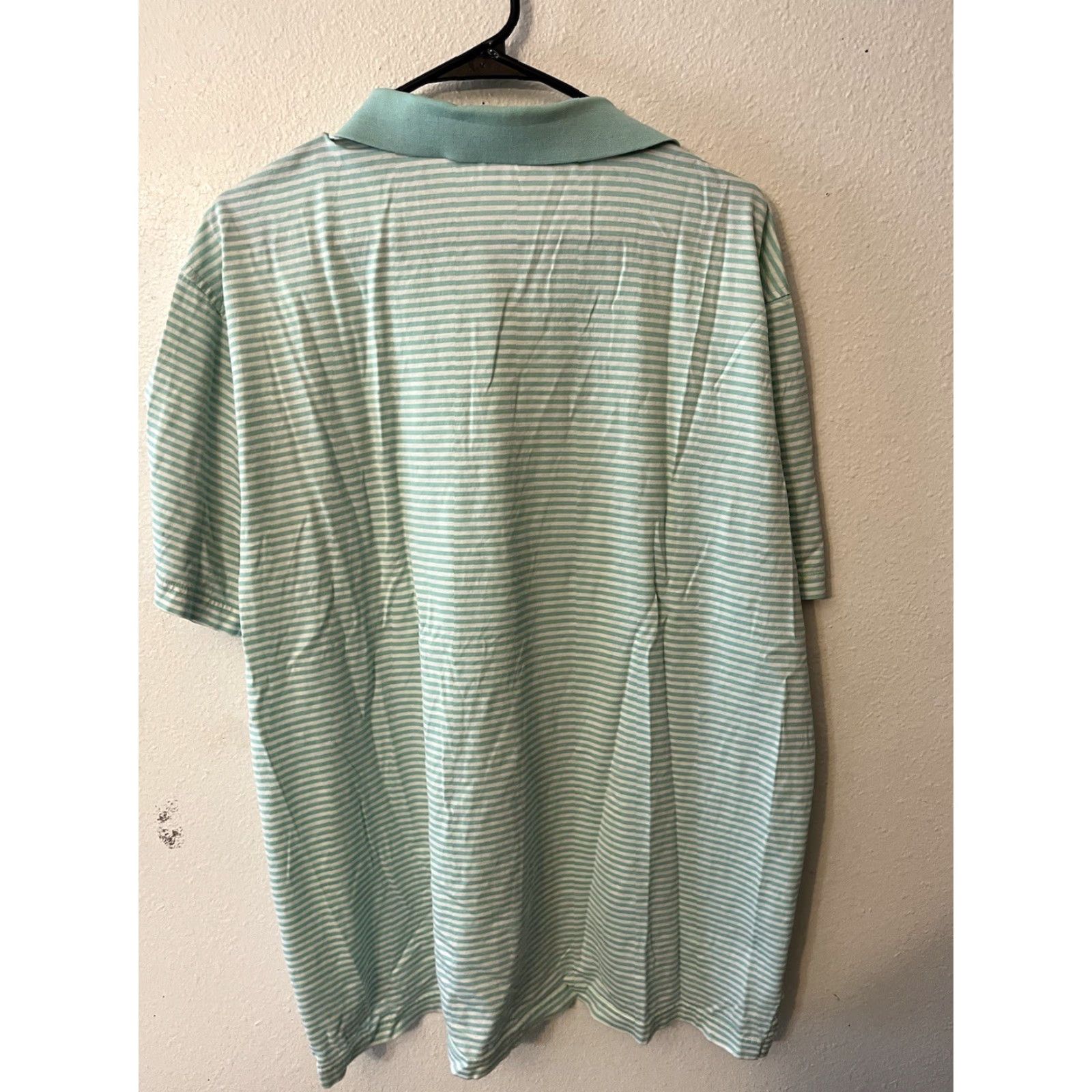 Peter Millar Peter Millar Polo Shirt Mens XL Blue White Striped Stretch Golf Shirt Size US XL / EU 56 / 4 - 2 Thumbnail