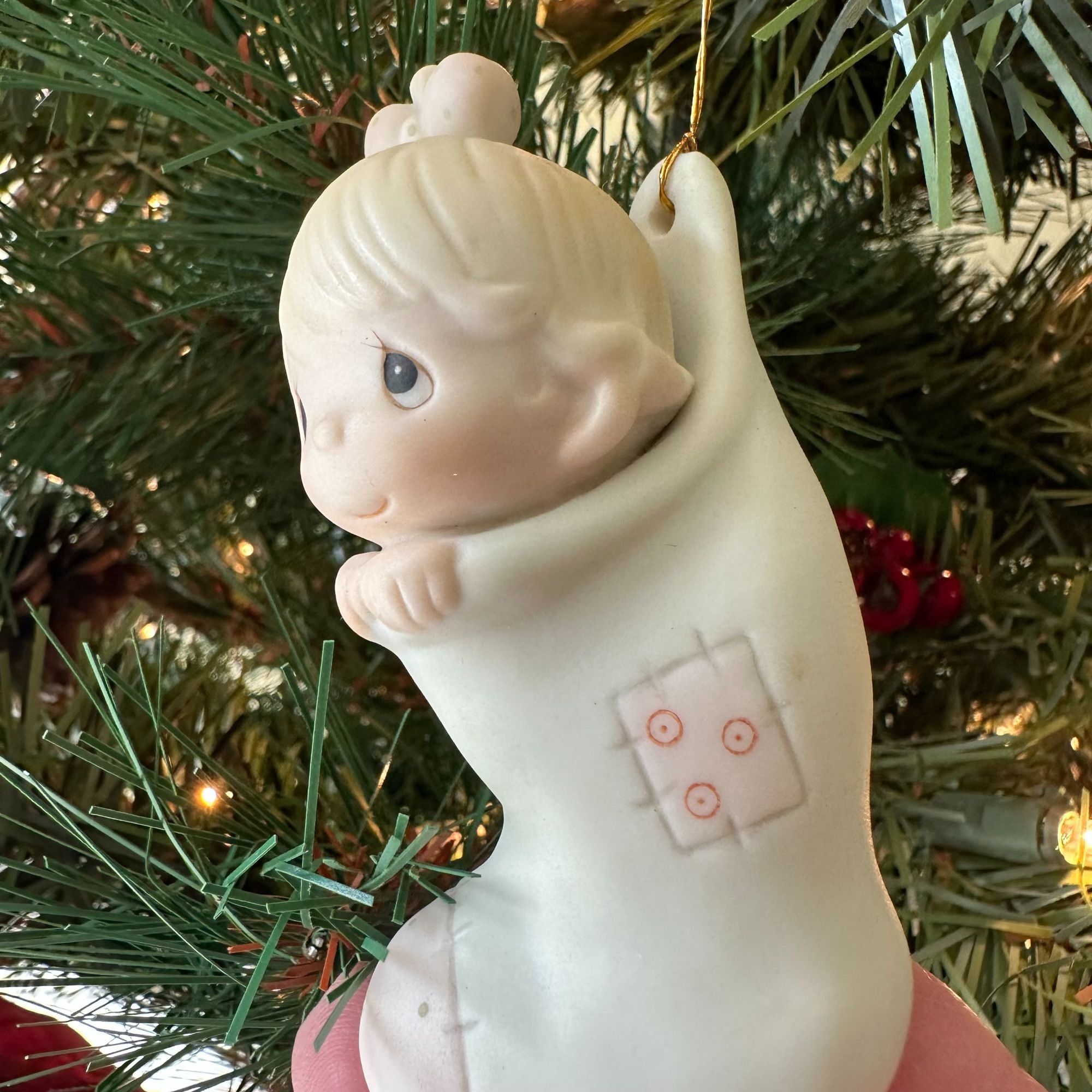 Vintage Vtg1982 Precious Moments Babys First Christmas Tree Ornament Size ONE SIZE - 5 Thumbnail