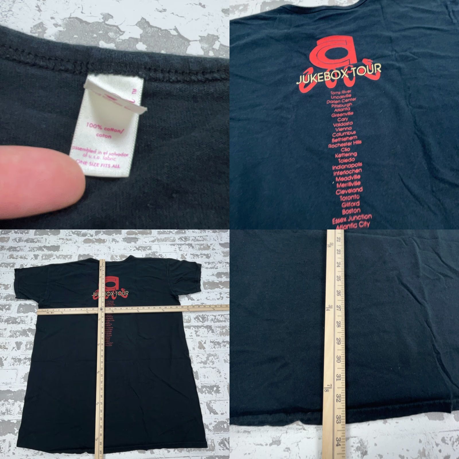 Anvil Vintage Anvil Shirt Women One Size Black Band Tee Night Gown Baggy Tour Create Gown Shirt Size ONE SIZE - 8 Thumbnail