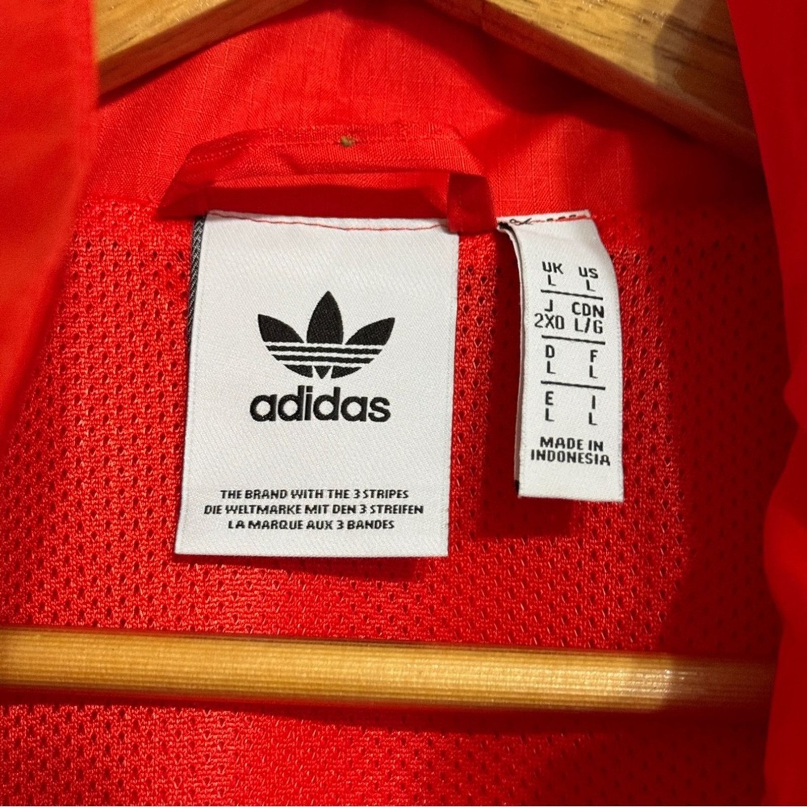 Adidas Adidas 3D Trefoil 3-Stripes Track Jacket Red Rare Size L Size US L / EU 52-54 / 3 - 6 Thumbnail